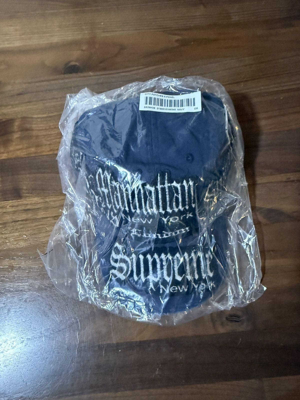 Supreme Supreme City Patches 6-Panel Logo Navy Hat Adjustable Strap Size ONE SIZE - 5 Thumbnail