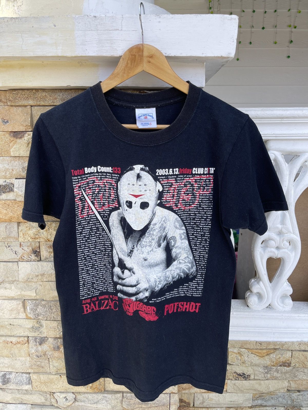 Band Tees × Expert Horror Last Drop🔥Rare🔥Vtg FRIDAY THE 13th x Balzac Horror T Shirt Size US S / EU 44-46 / 1 - 2 Thumbnail