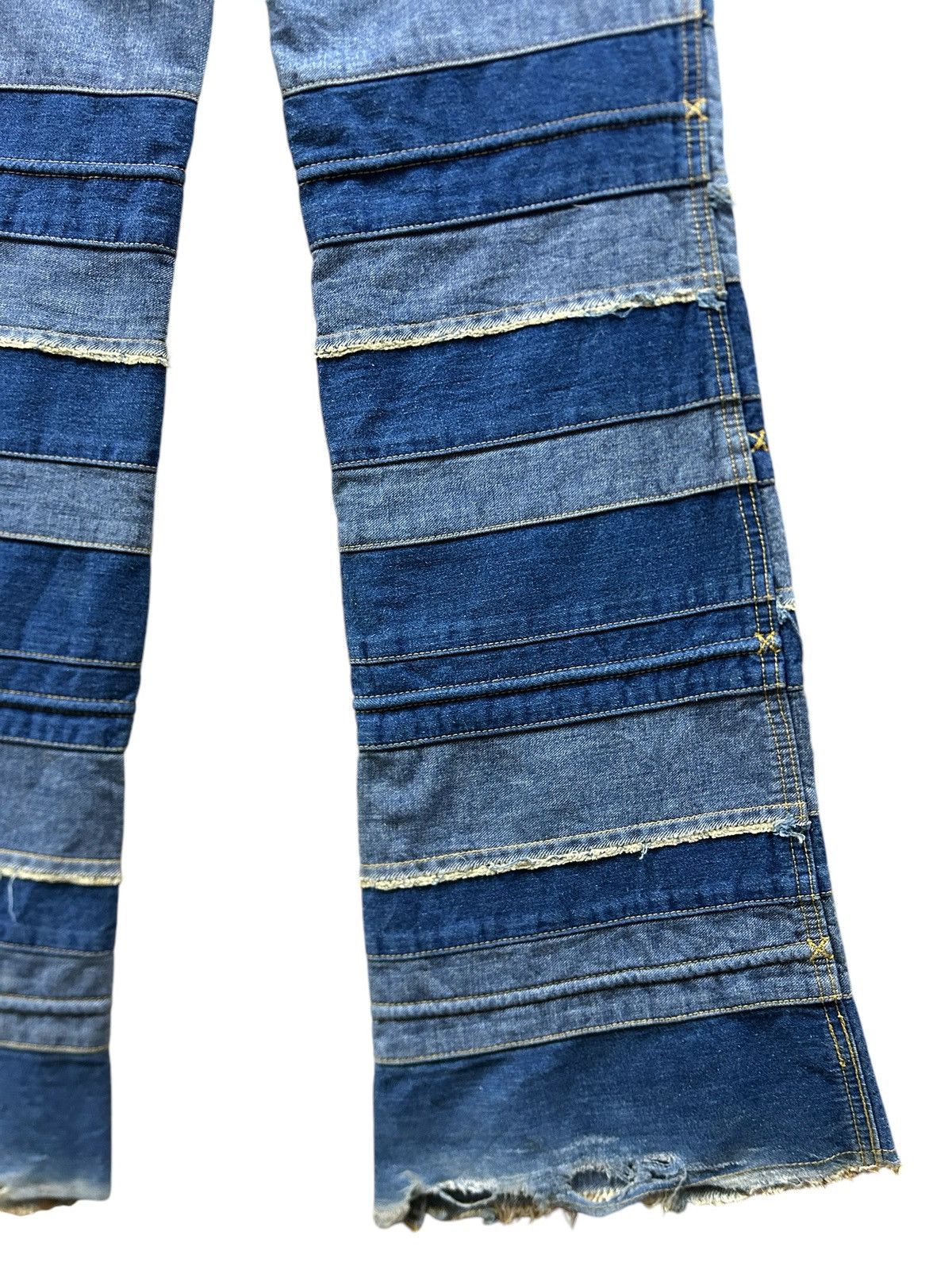If Six Was Nine × Japanese Brand × Le Grande Bleu (L.G.B.) Vintage Ba-tsu Club Hagi Flared Jeans Size US 30 / EU 46 - 18 Thumbnail