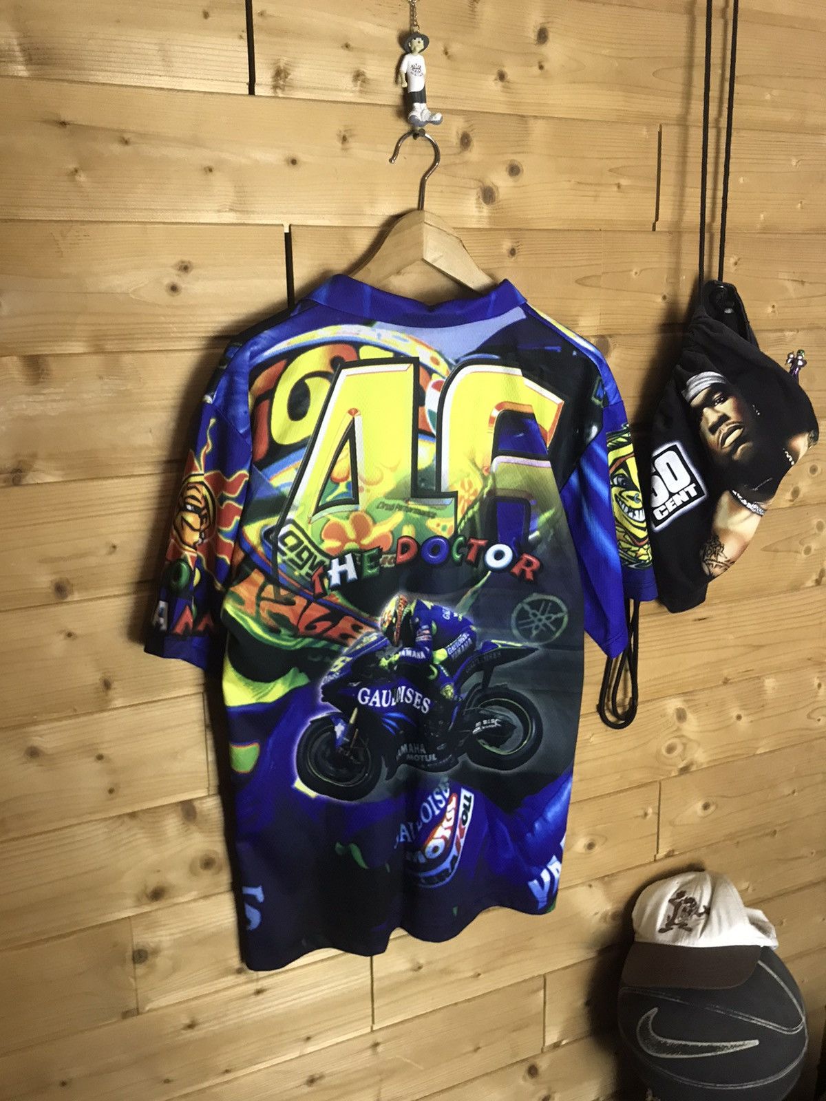 Vintage Vintage 90s Valentino Rossi the Doctor over print t-shirt Size US XL / EU 56 / 4 - 7 Thumbnail