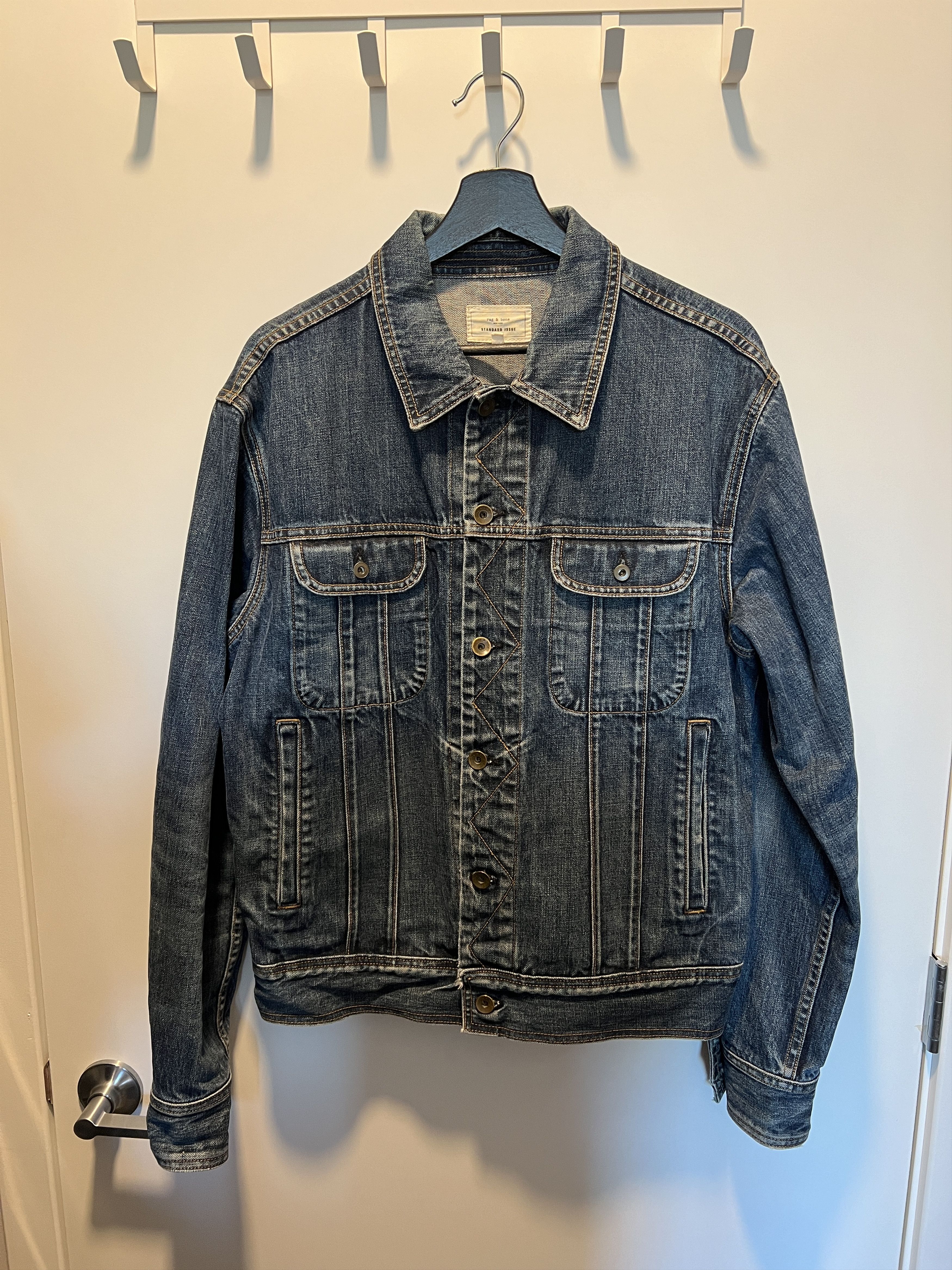 Rag & Bone Rag & Bone Denim Jean Jacket Size US XL / EU 56 / 4 - 1 Thumbnail