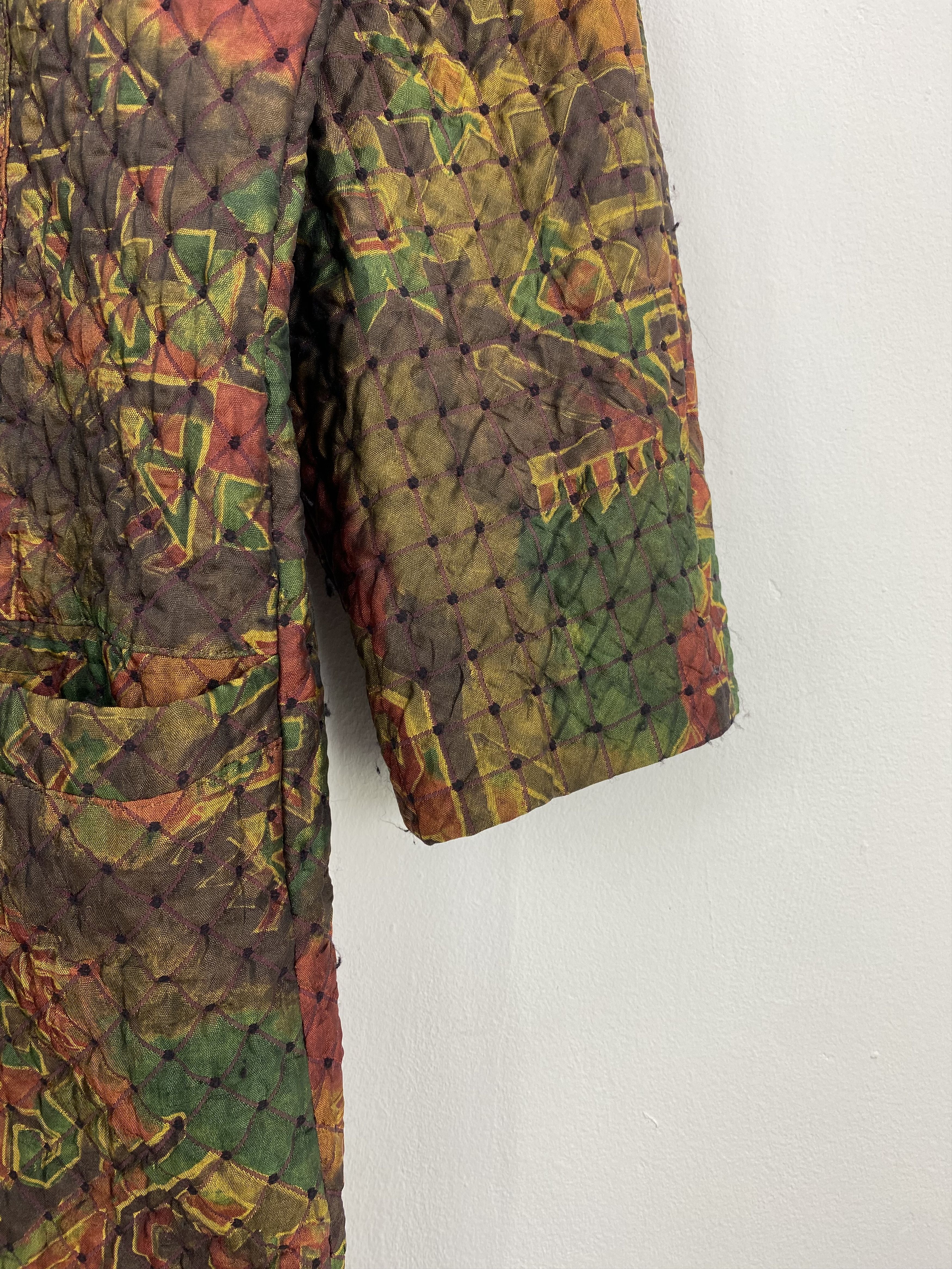 Vintage Vintage Italian Designer Femminino Prisco Quilted Jacket Size US XXS / EU 40 - 8 Thumbnail