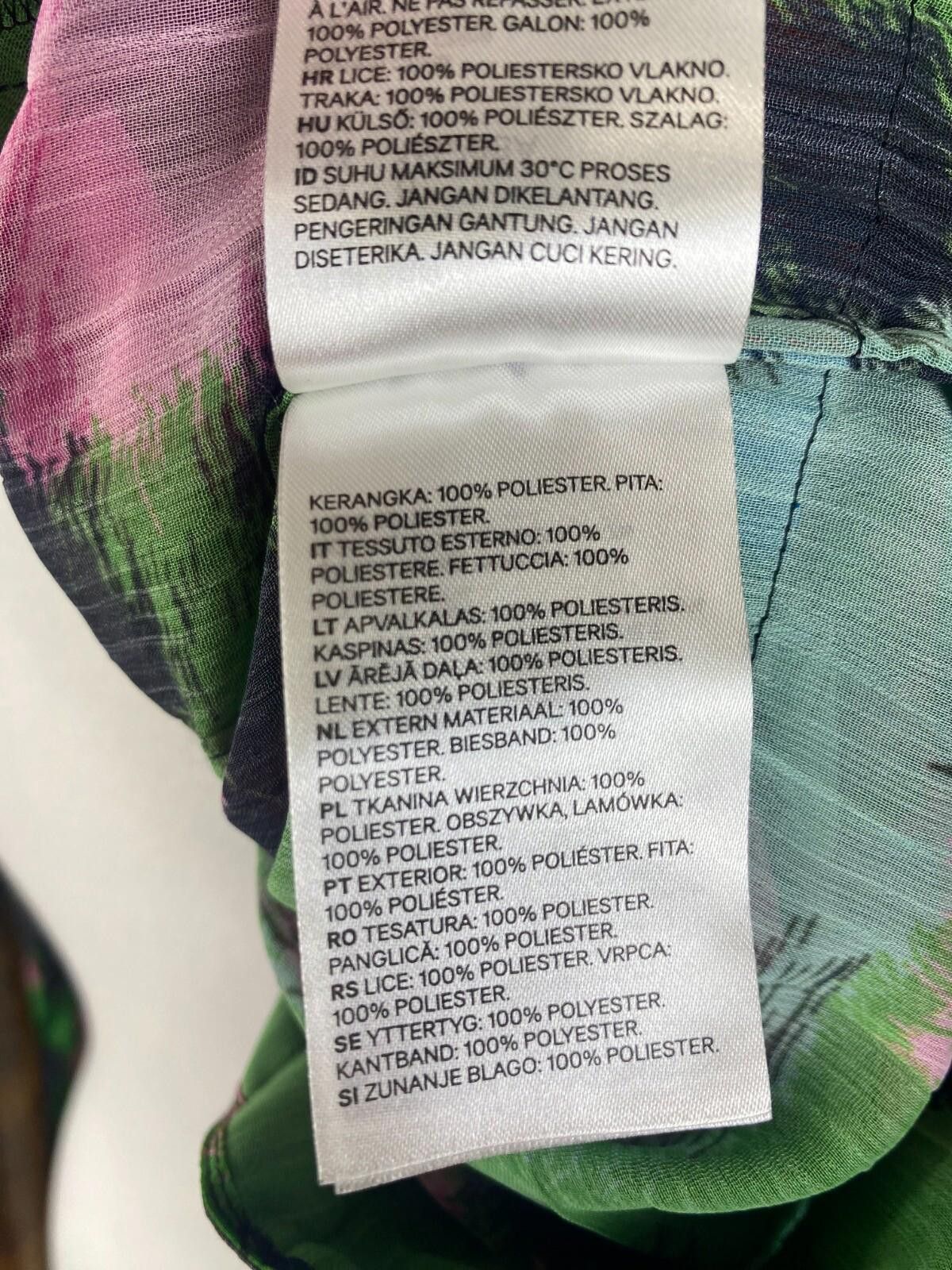 Designer Kenzo X H&M Multicolor Printed Blouse Shirt Size EU 38 US 8 Size M / US 6-8 / IT 42-44 - 12 Thumbnail