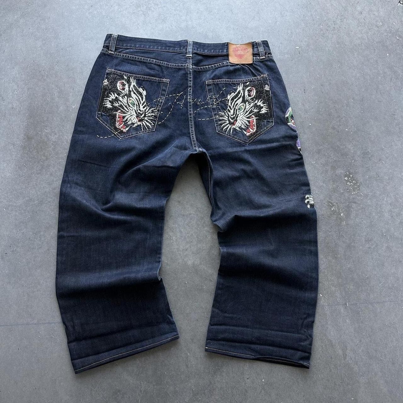 Ed Hardy super sick grail ed hardy baggy jeans Size US 44 / EU 60 - 1 Thumbnail