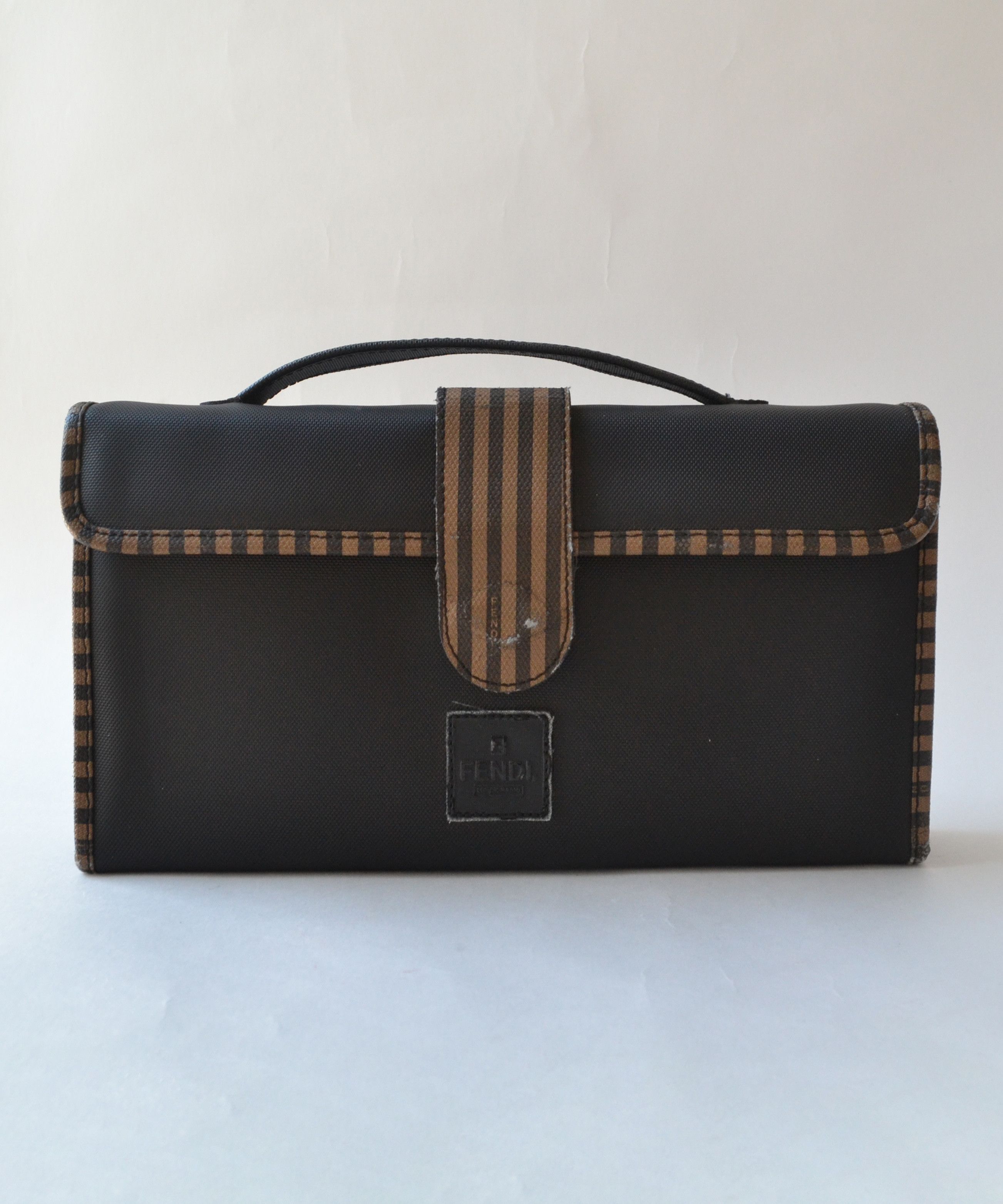 Fendi FENDI Travel Bag Men's Toiletries Set Handbag Black Brown Size ONE SIZE - 6 Thumbnail