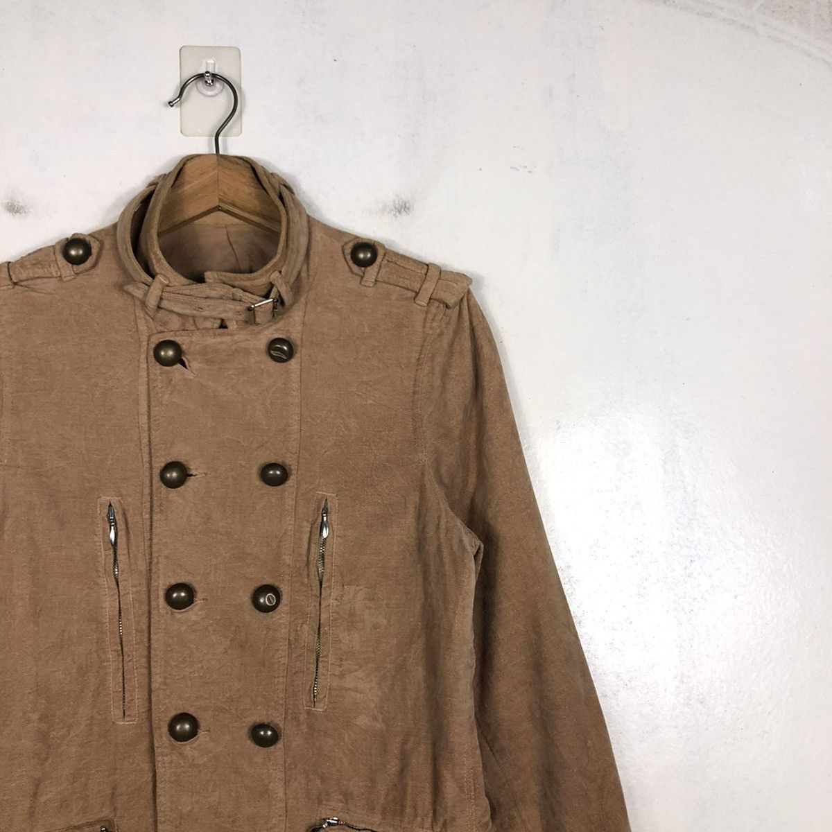 If Six Was Nine × Japanese Brand × Vintage 📌CROPPED BIKER JACKET DOUBLE LAYER LAST WORD JAPAN Size US S / EU 44-46 / 1 - 8 Thumbnail
