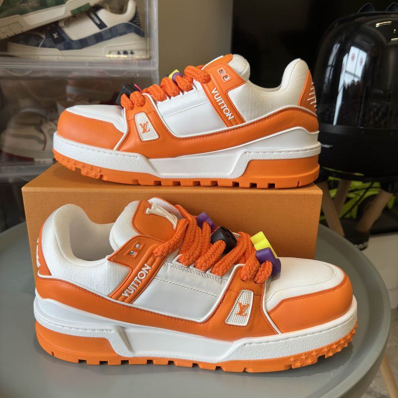 Louis Vuitton Louis Vuitton Trainer Maxi Fashion Sneakers for Men -2508 Size US 12 / EU 45 - 6 Thumbnail