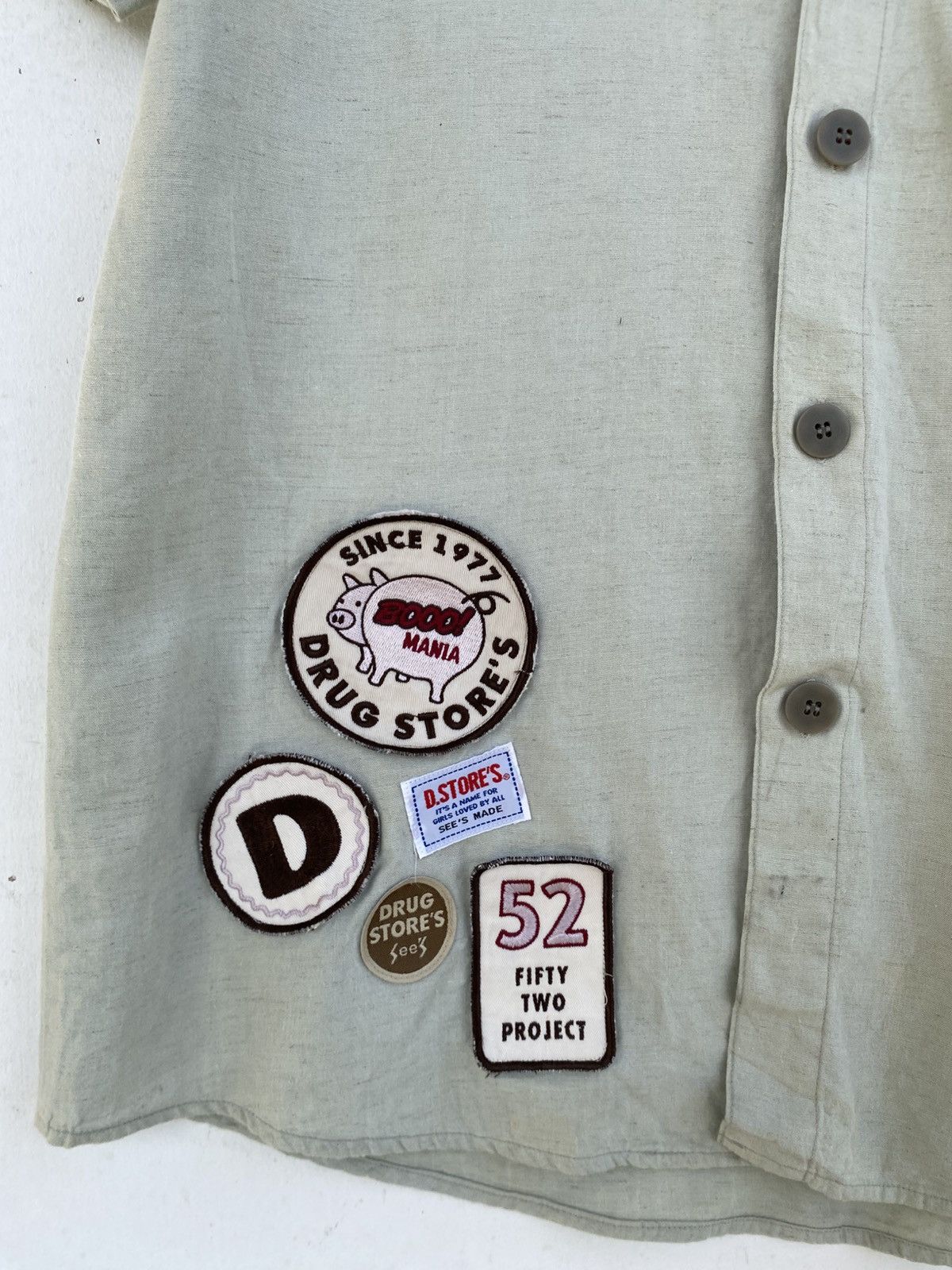 Japanese Brand Drug Store Button Up Shirt With Patches Size US M / EU 48-50 / 2 - 7 Thumbnail