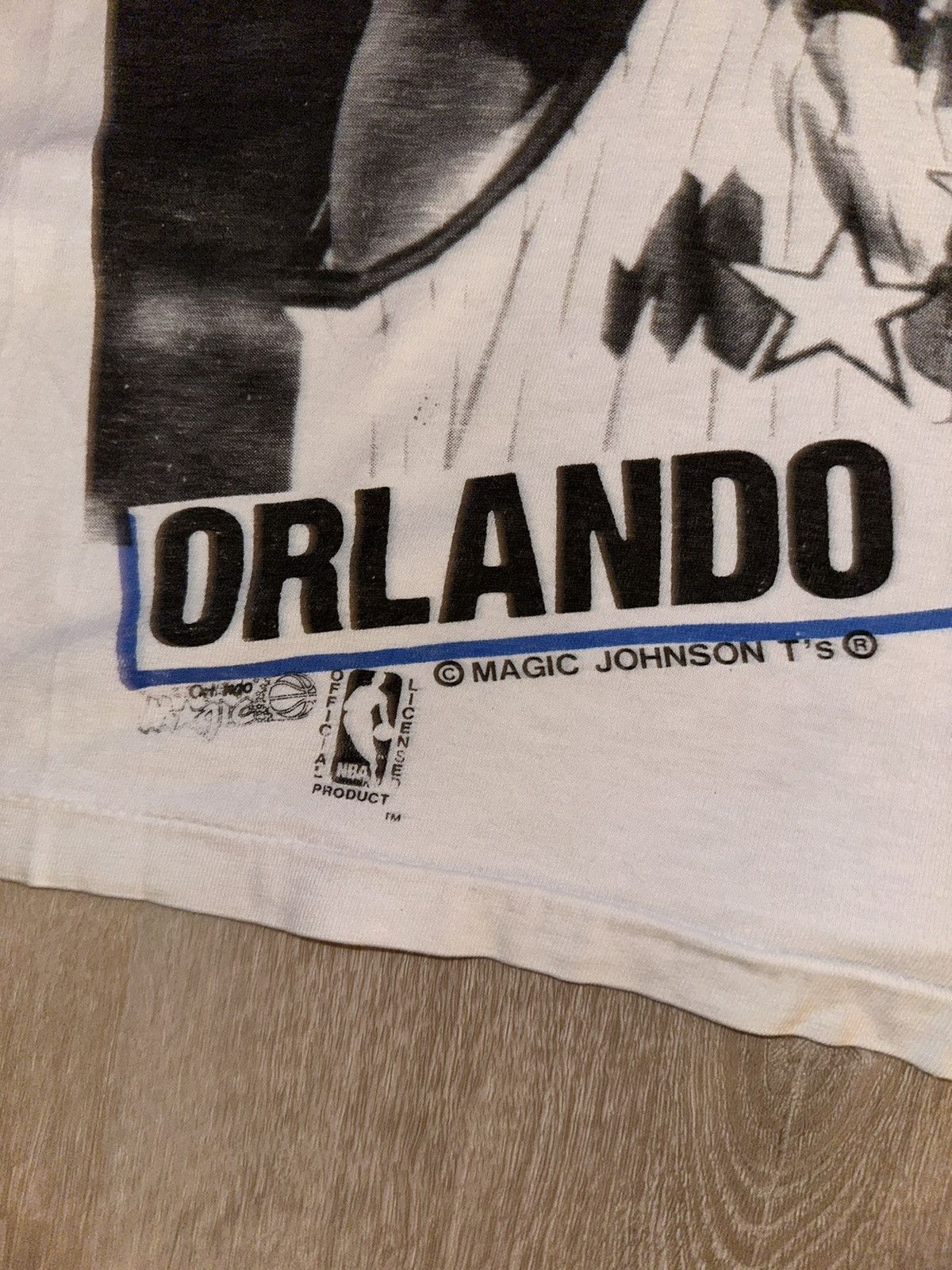 NBA × Vintage Vintage 90’s Shaquille O’Neal Magic Johnson T’s AOP T-Shirt Size US XL / EU 56 / 4 - 5 Thumbnail