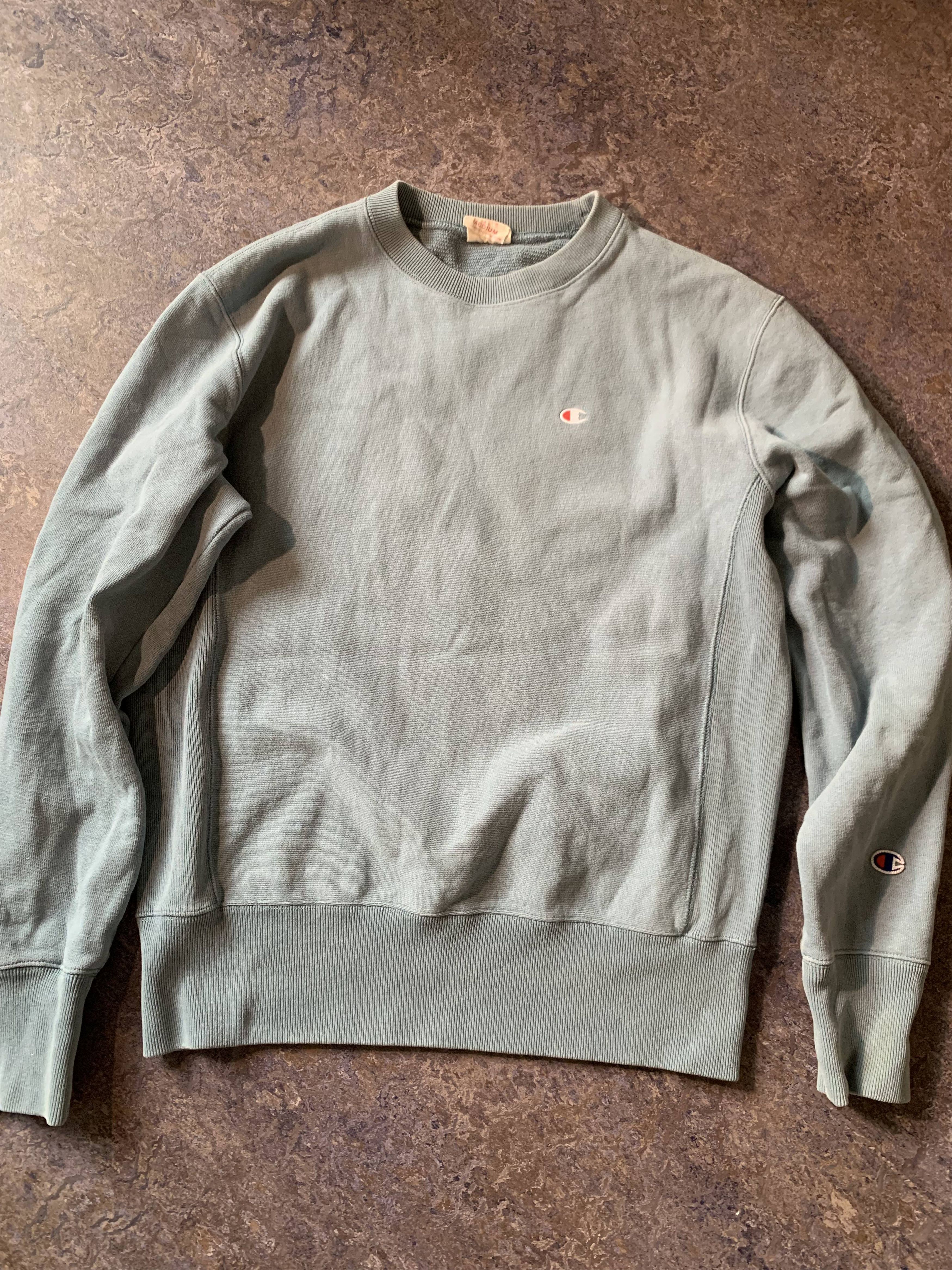 Champion Champion Reverse Weave OG Blue Green Long Sleeve Crew Neck Size US M / EU 48-50 / 2 - 2 Thumbnail