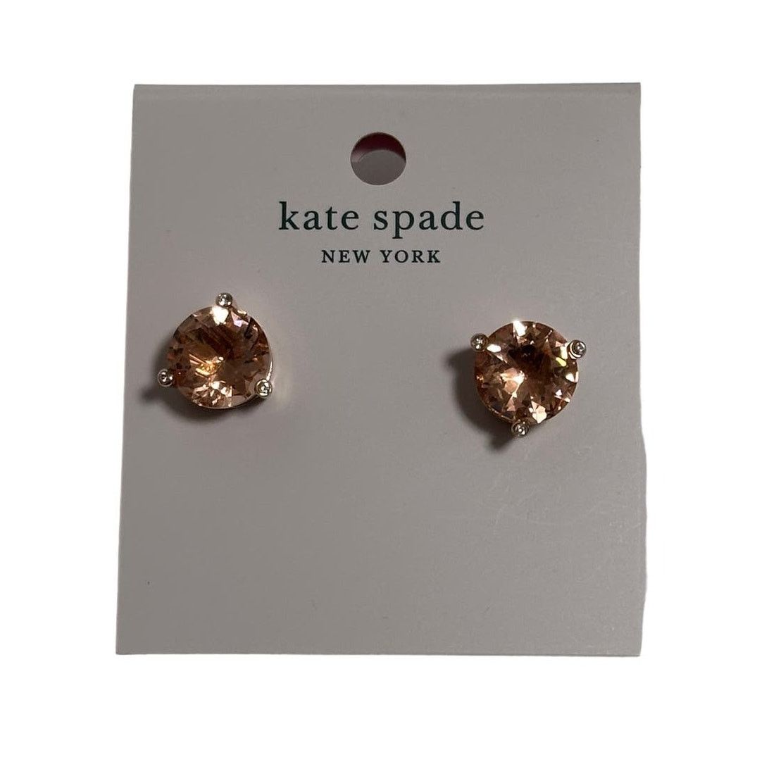 Kate Spade Kate Spade Round Rise and Shine Light Peach Studs Earrings Size ONE SIZE - 1 Thumbnail