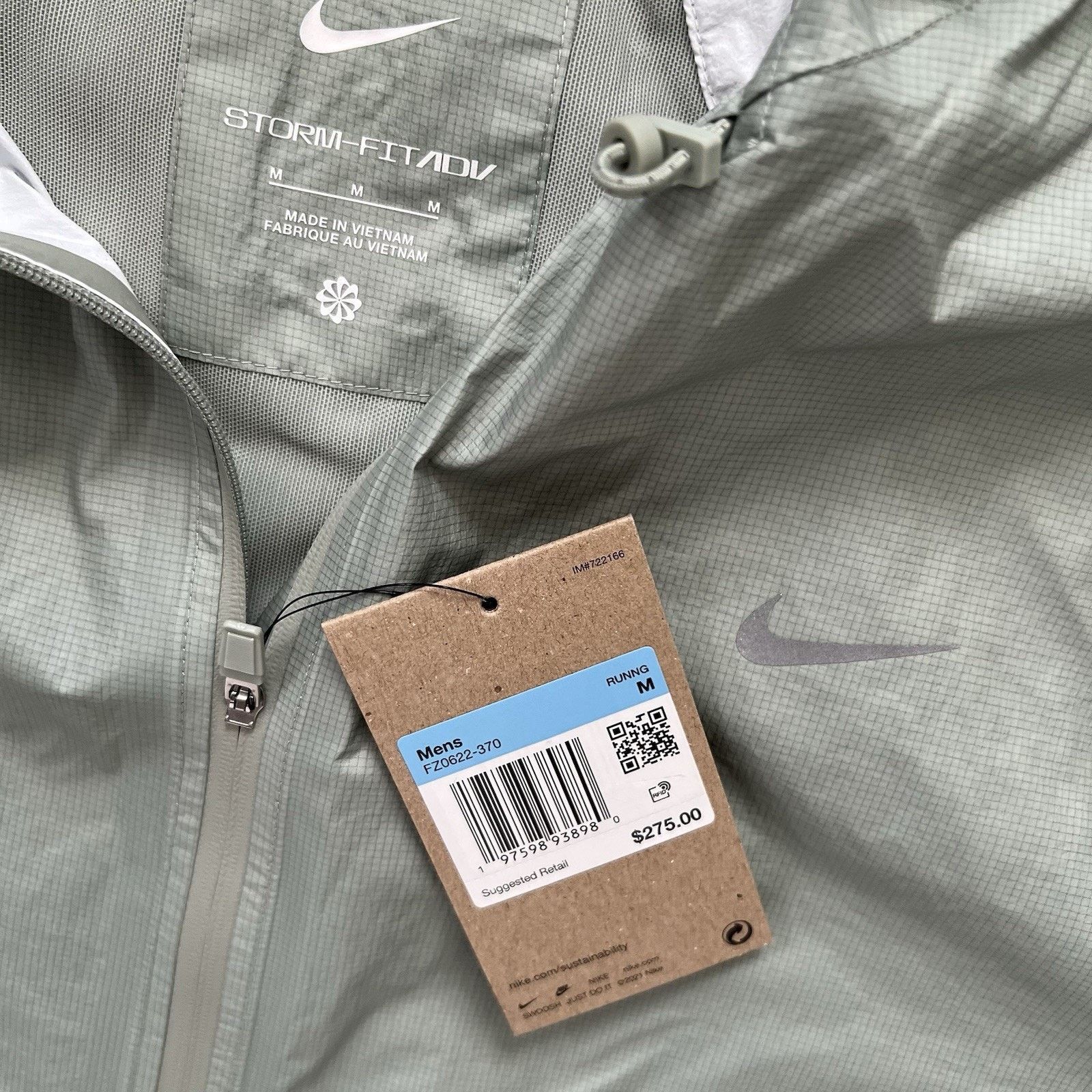 Nike Nike Run Division Storm-Fit ADV Jacket Jade Green Medium Size US M / EU 48-50 / 2 - 9 Thumbnail