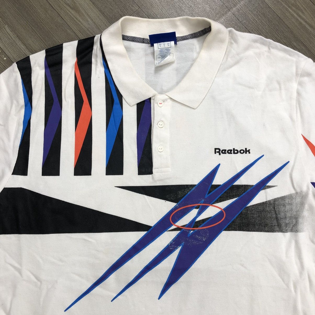 Reebok × Vintage Vintage 90’s Rebook Classic Iconic Design Polo Shirt Size US XL / EU 56 / 4 - 4 Thumbnail