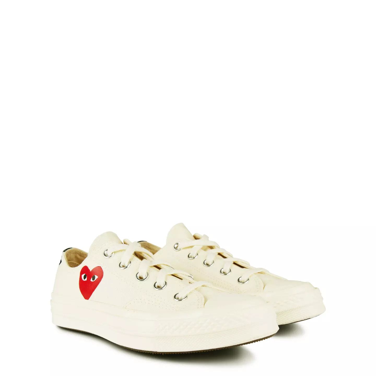 Comme des Garcons PLAY o1g2r1mq0426 Chuck 70 Sneakers in Beige Size US 12 / EU 45 - 4 Thumbnail