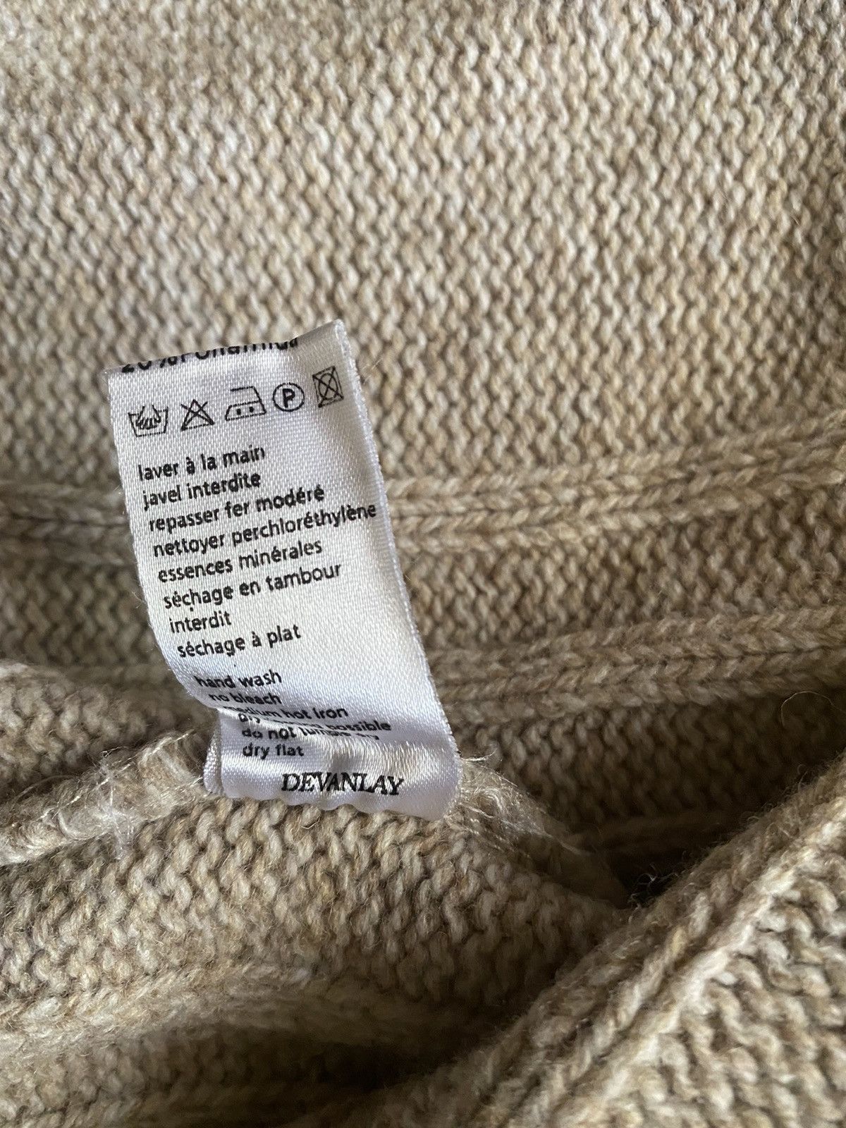Lacoste × Vintage Lacoste vintage beige wool double zip sweater Size US L / EU 52-54 / 3 - 9 Thumbnail
