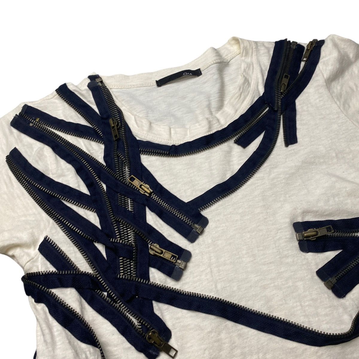 If Six Was Nine 2000's Gia Crazy Multizip Shirt Size US S / EU 44-46 / 1 - 2 Thumbnail