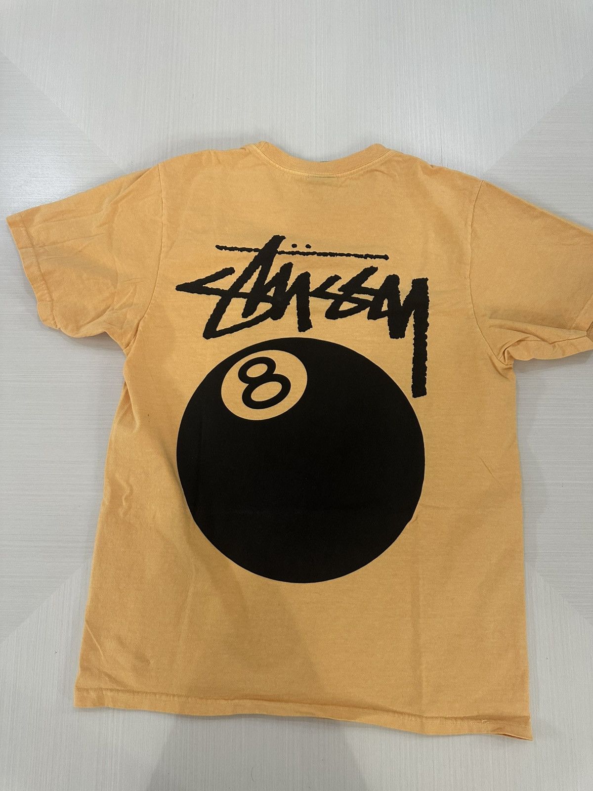Stussy Stussy 8 Ball Orange Pigment Dyed Tee size small used FW24 Size US S / EU 44-46 / 1 - 2 Thumbnail