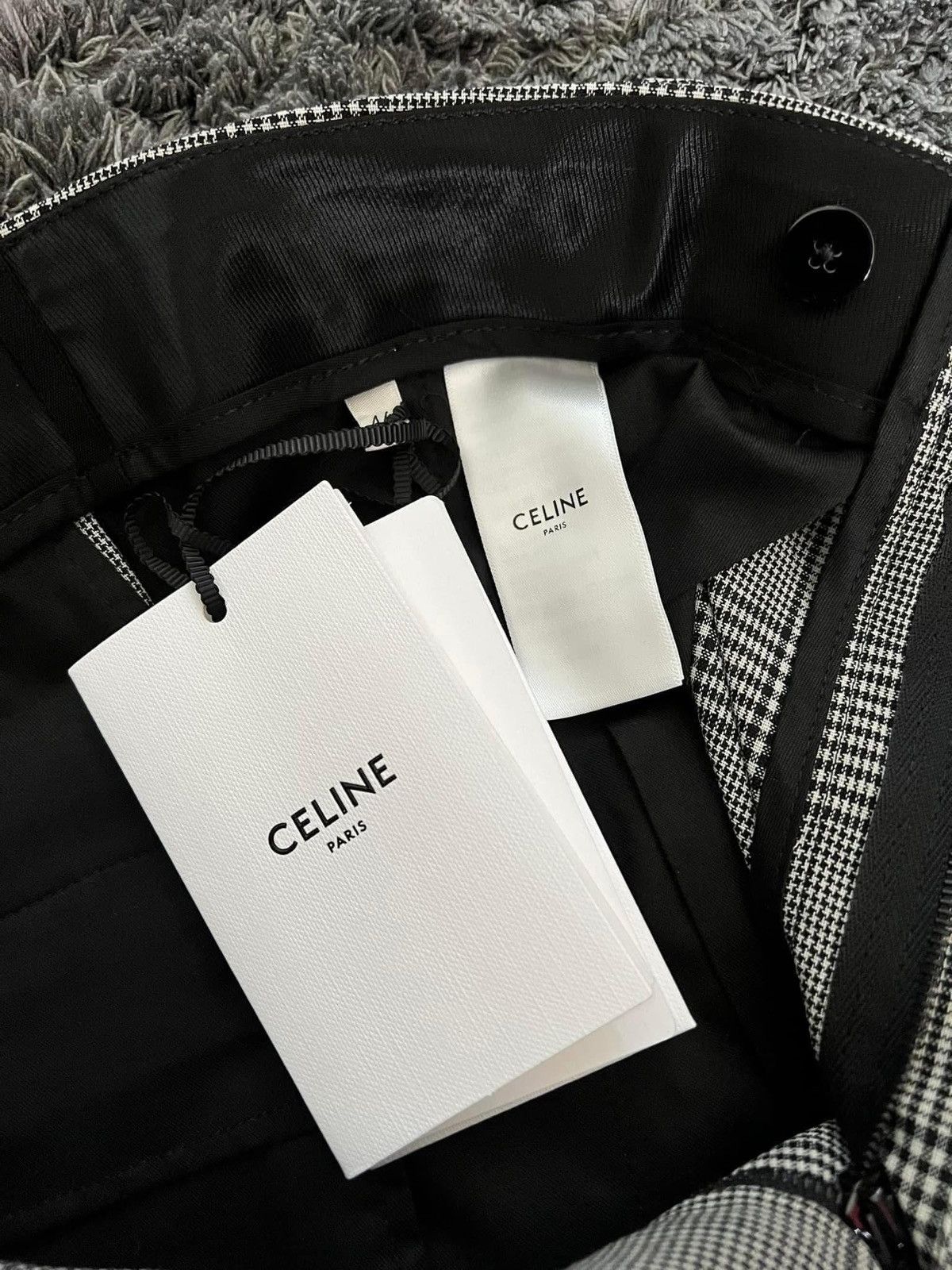 Celine × Hedi Slimane SS23 Checked Wool English Flared Pants sz44/50/52 Size 44S - 7 Thumbnail