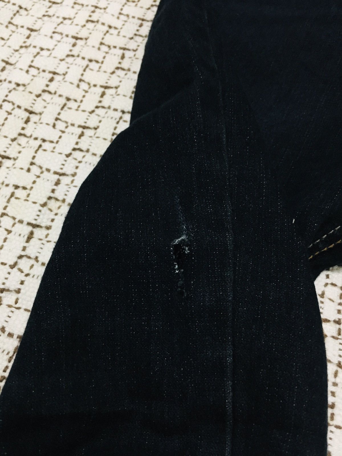 The Unbranded Brand Unbranded Flare Distressed Jeans (Y01) Size 29" - 9 Thumbnail