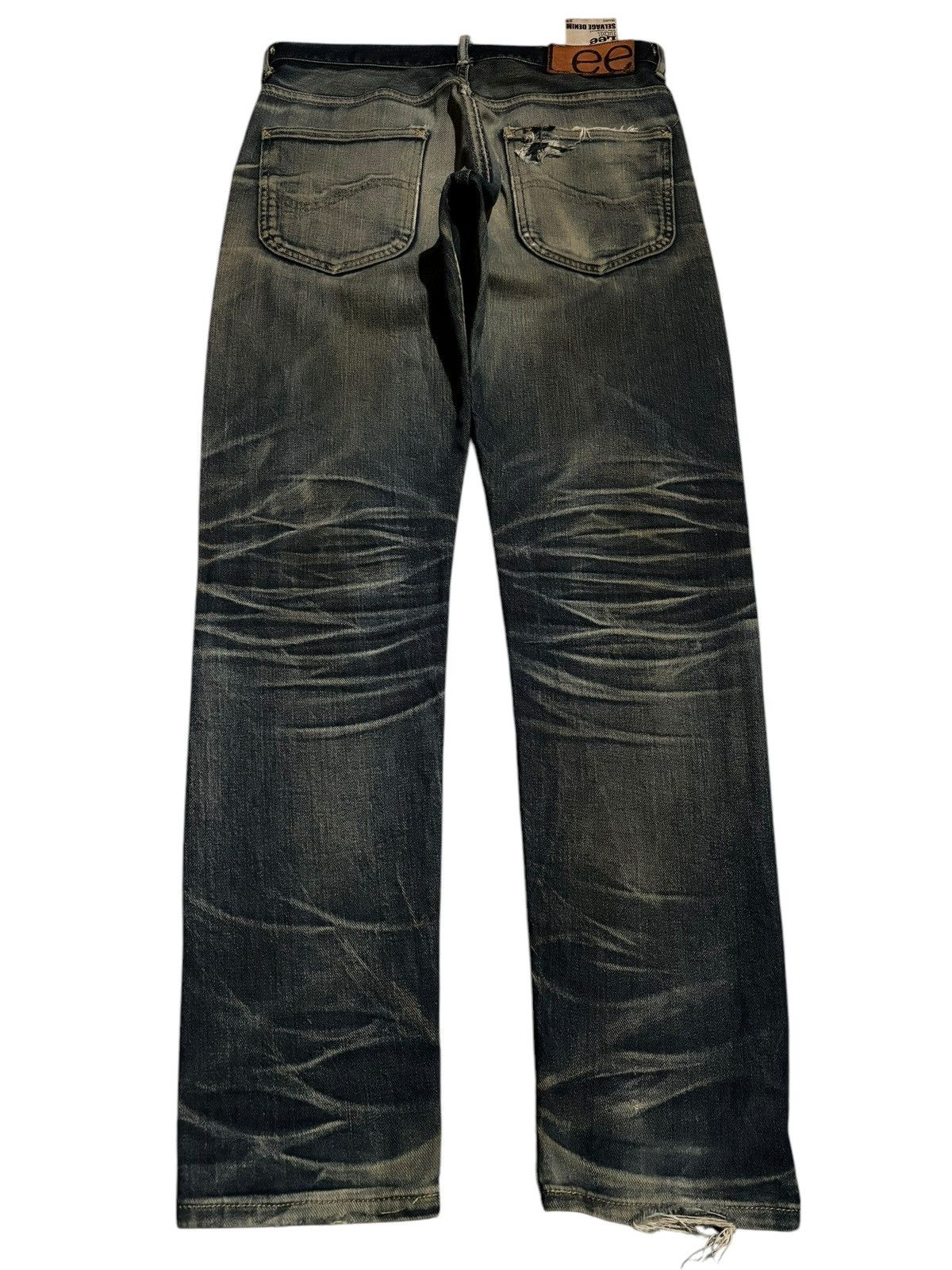 Comme des Garcons Y2k Lee Selvedge Lot 101 Distressed Season Faded Jeans Size US 30 / EU 46 - 3 Thumbnail