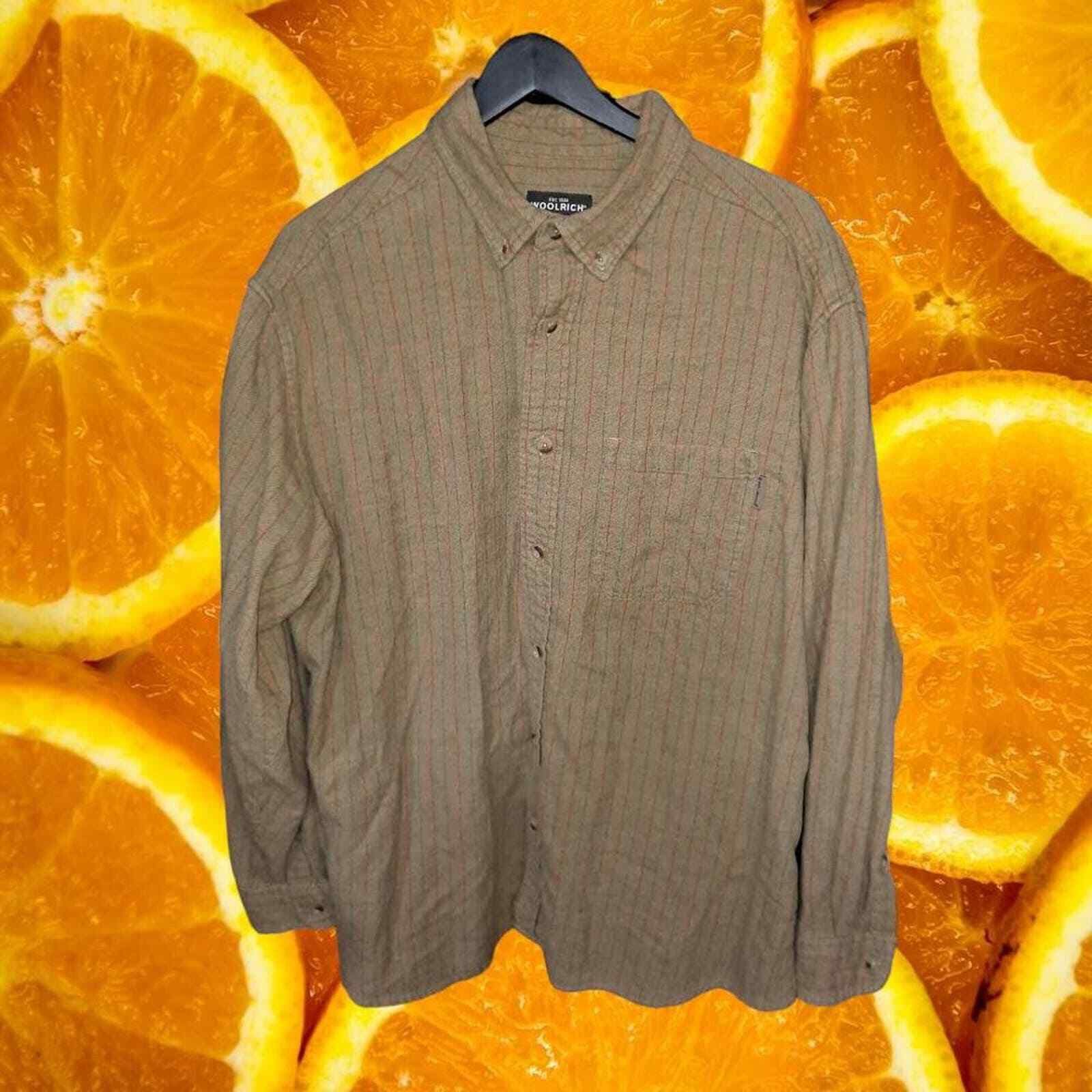 Other Vintage Woolrich Tan, Red and Blue Button Up Shirt 100% Cott Size US XL / EU 56 / 4 - 1 Thumbnail
