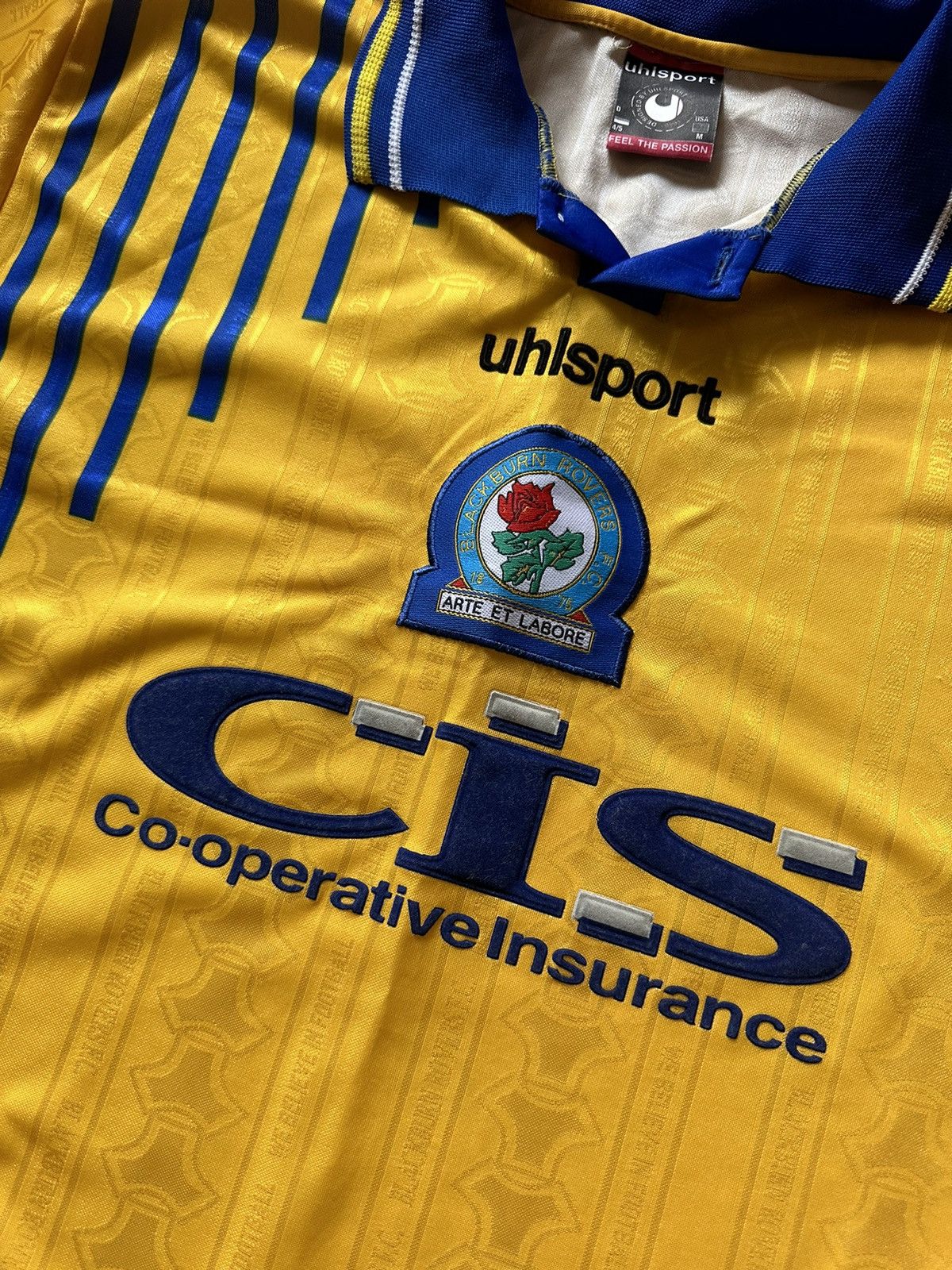 Vintage Vintage Blackburn rovers soccer jersey size M yellow rare Size US M / EU 48-50 / 2 - 4 Thumbnail