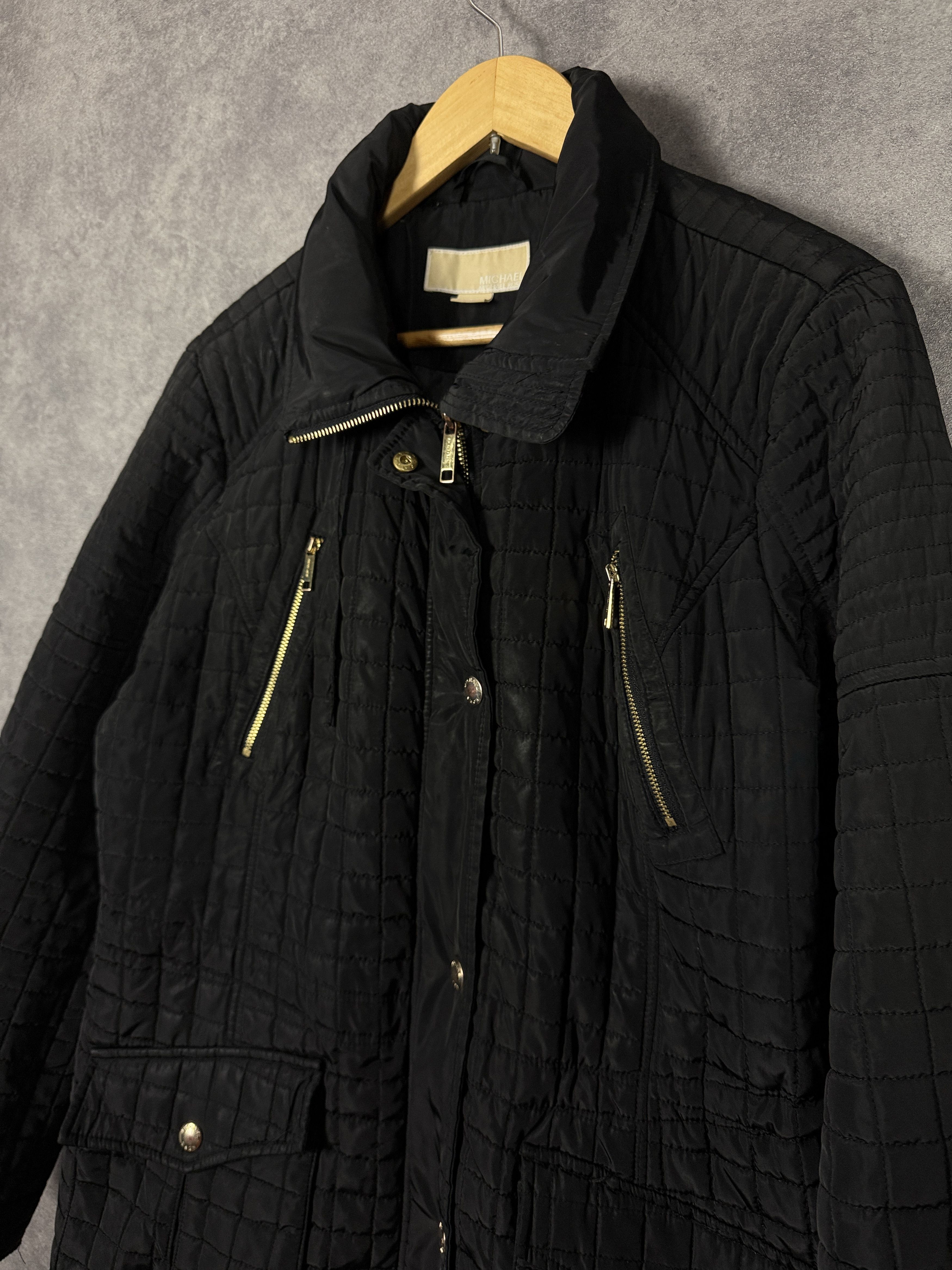 Michael Kors Michael Kors quilted women’s jacket black with gold details Size L / US 10 / IT 46 - 2 Thumbnail