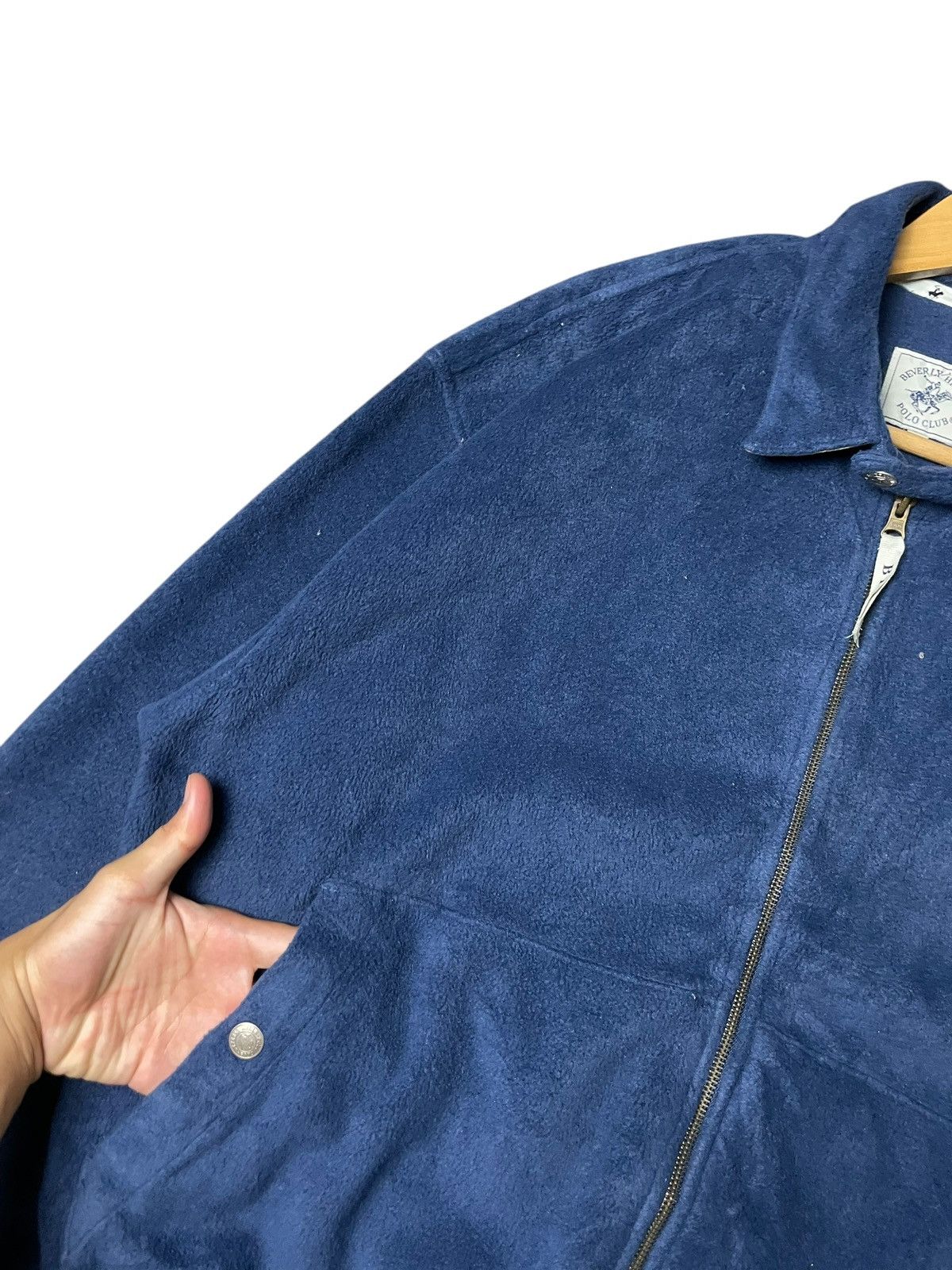 Beverly Hills Polo Club × Vintage Beverly Hills Polo Club Fleece Zipper Sweater (57) Size US L / EU 52-54 / 3 - 6 Thumbnail
