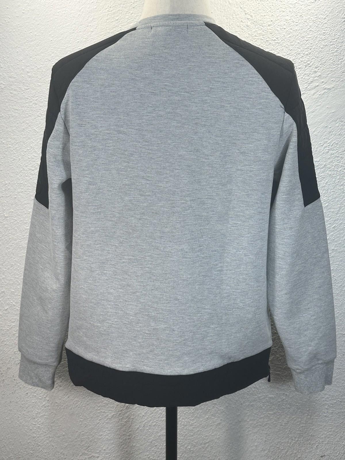 Karl Lagerfeld Karl Lagerfeld Men's Gray/Black Logo Fleece Pullover Size US S / EU 44-46 / 1 - 4 Thumbnail