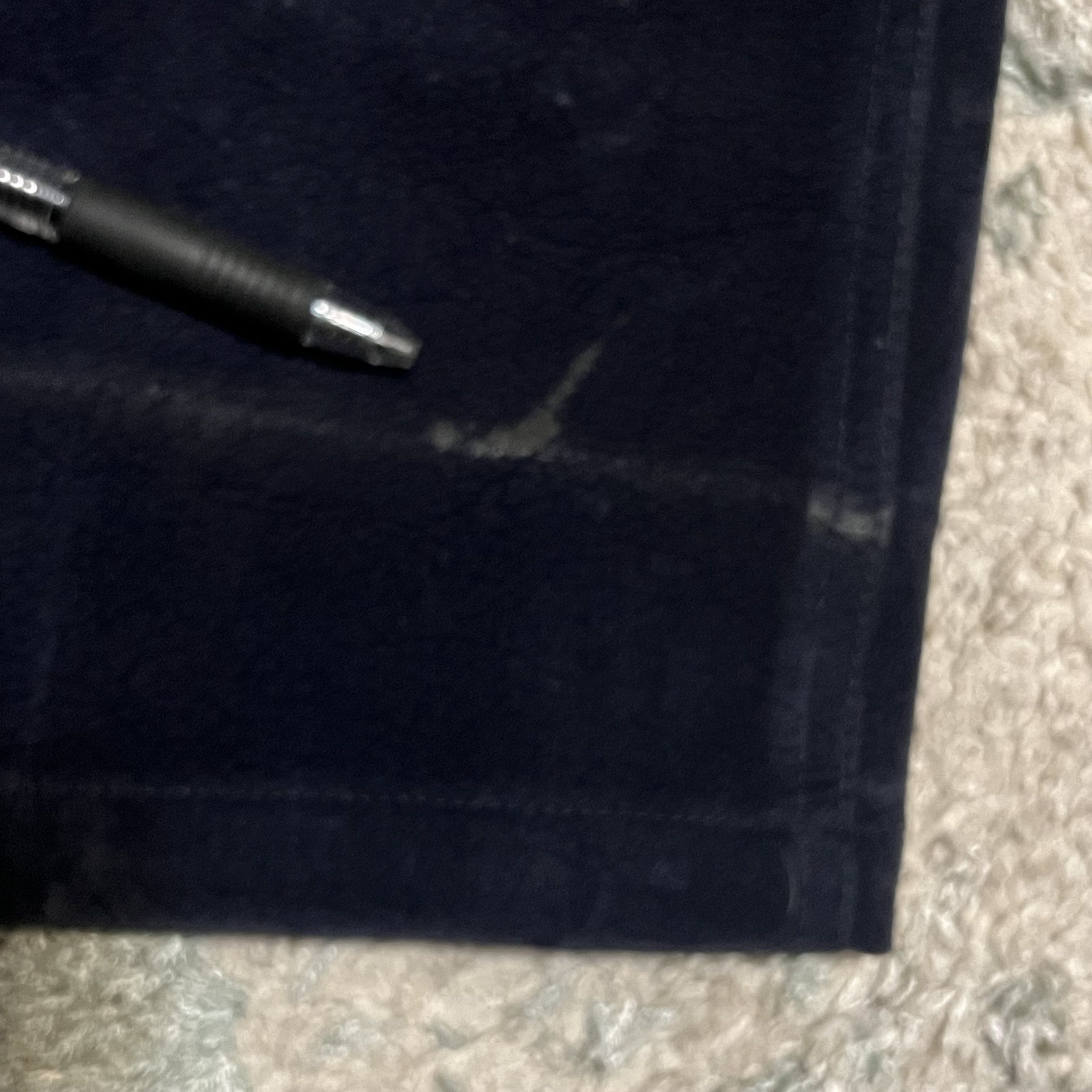 Koman Koman Faux Suede Pants Size 40x31 Navy Baggy 90s Y2K Size US 40 / EU 56 - 5 Thumbnail