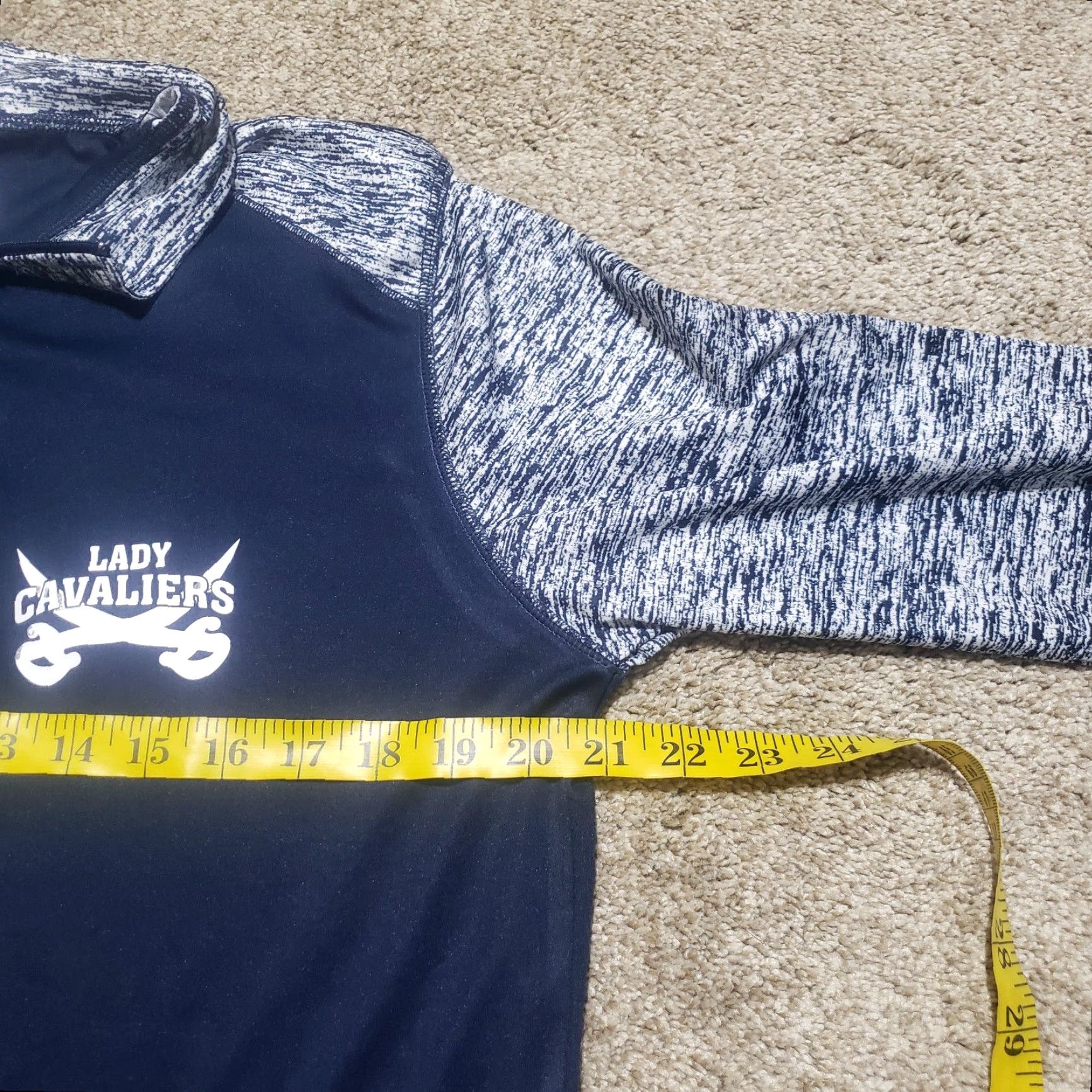 Gildan VINTAGE UVA Virginia Lady Cavaliers Shirt Blue Gray XL Women Zip Polo T-Shirt Logo Sports Dress? Size XL / US 12-14 / IT 48-50 - 5 Thumbnail