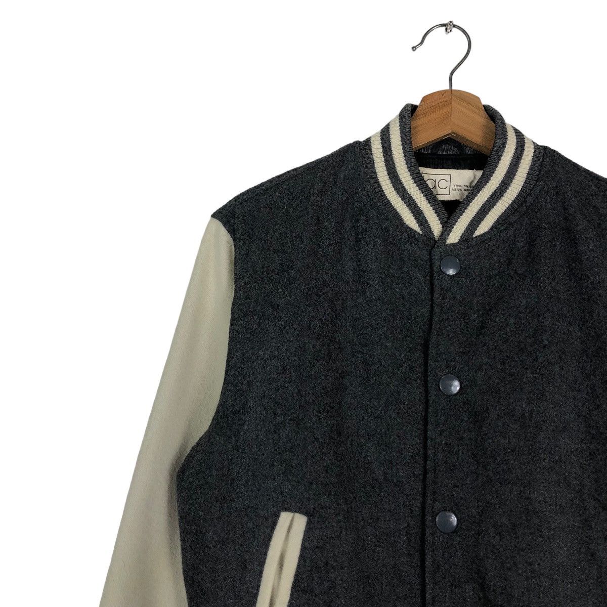 Japanese Brand 🔥Vintage Varsity Bomber Jacket Jac Japan Wool Issey Miyake Size US M / EU 48-50 / 2 - 7 Thumbnail