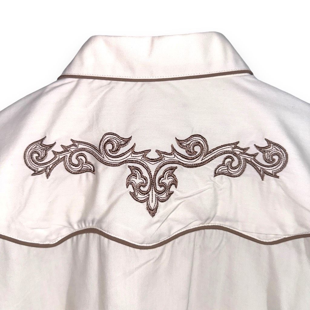 Vintage Patroncito USA Off-White Pearl Snap Cowboy Western Shirt Siz Size US M / EU 48-50 / 2 - 13 Thumbnail
