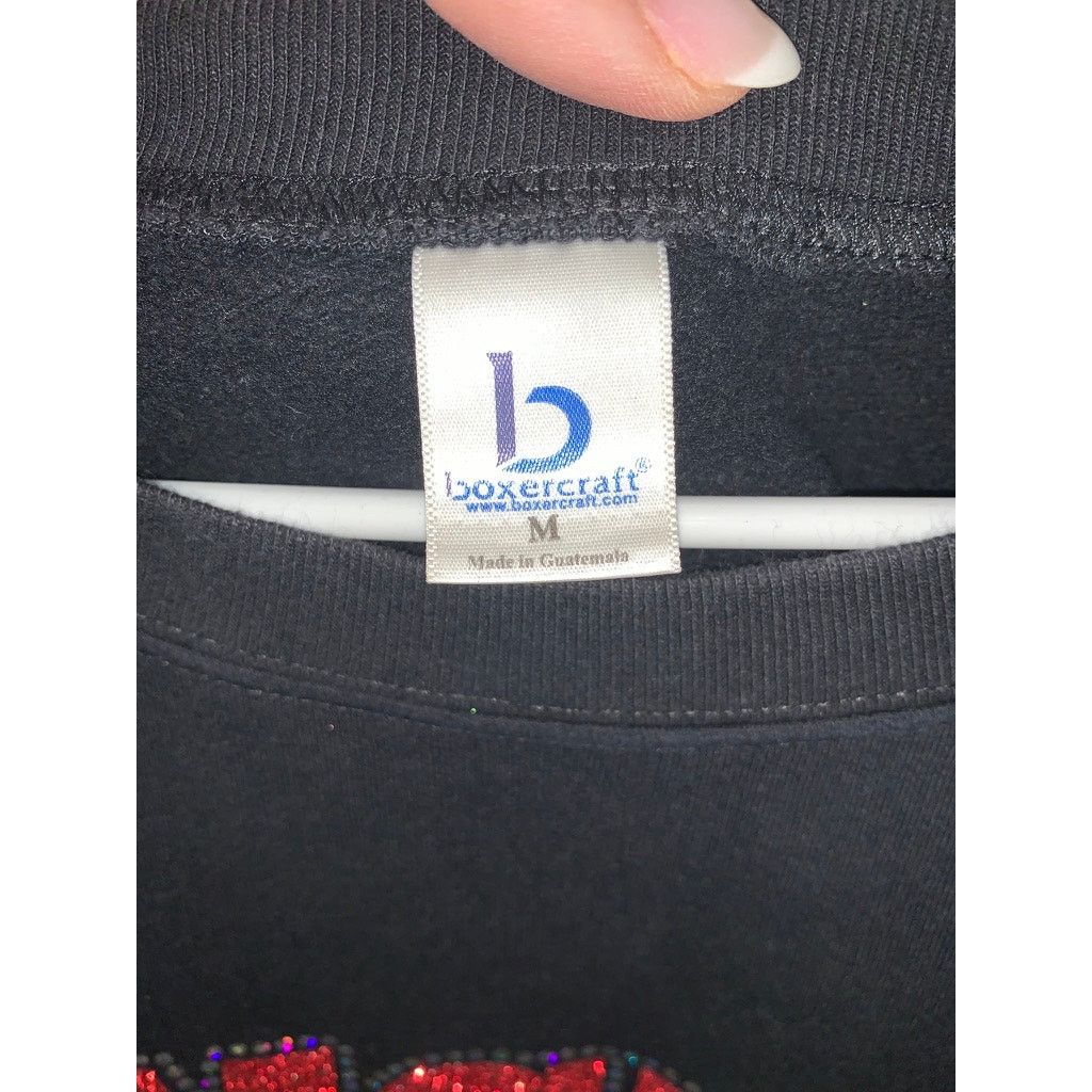 The Unbranded Brand Angels Softball Women's Medium Black Graphic Sweatshirt Size M / US 6-8 / IT 42-44 - 3 Thumbnail