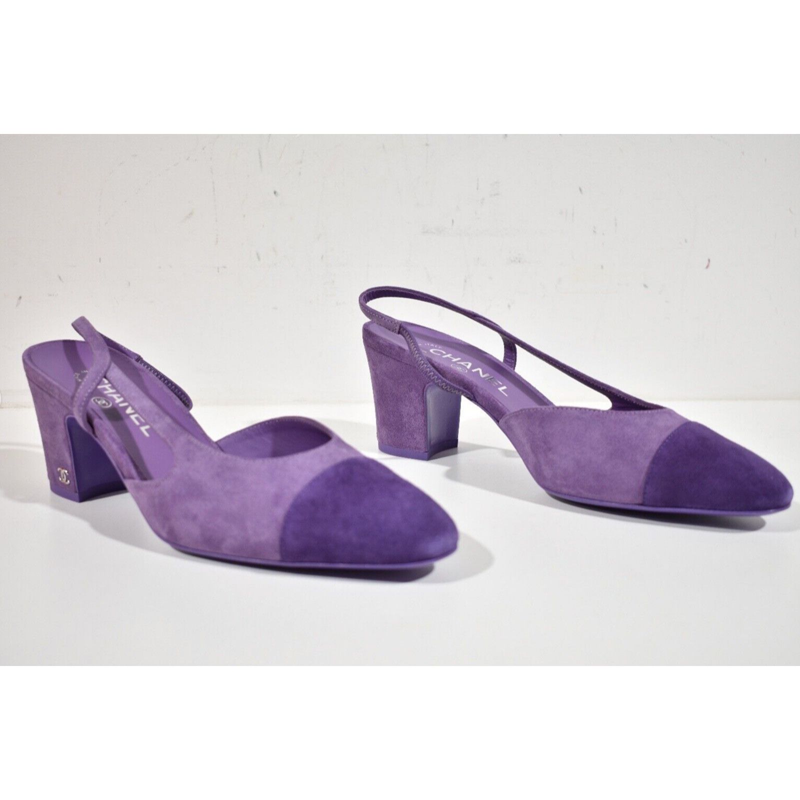 Chanel 23S Mademoiselle Coco Sling Slingback Sandal Block Heel 40.5 Size US 10.5 / IT 40.5 - 4 Thumbnail