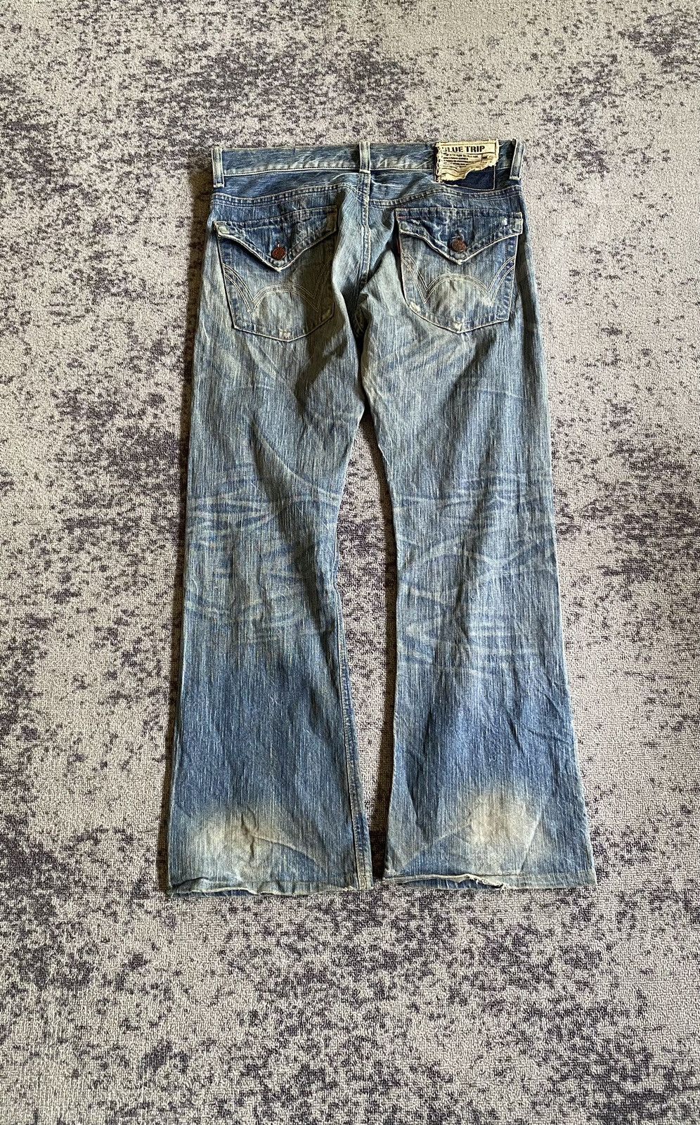 Hysteric Glamour Y2k Edwin 503 distressed bootcut jeans Size US 33 - 1 Thumbnail