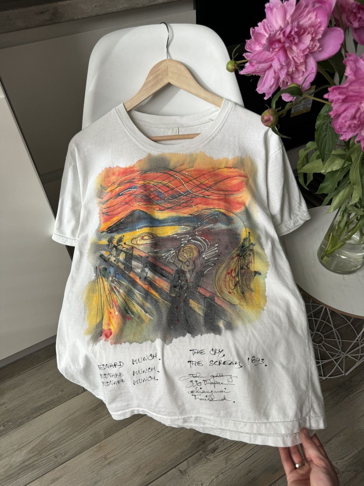 Handmade × Vintage Edvard Munch The Cry The Scream 1893 Vintage T Shirt Size US M / EU 48-50 / 2 - 1 Thumbnail