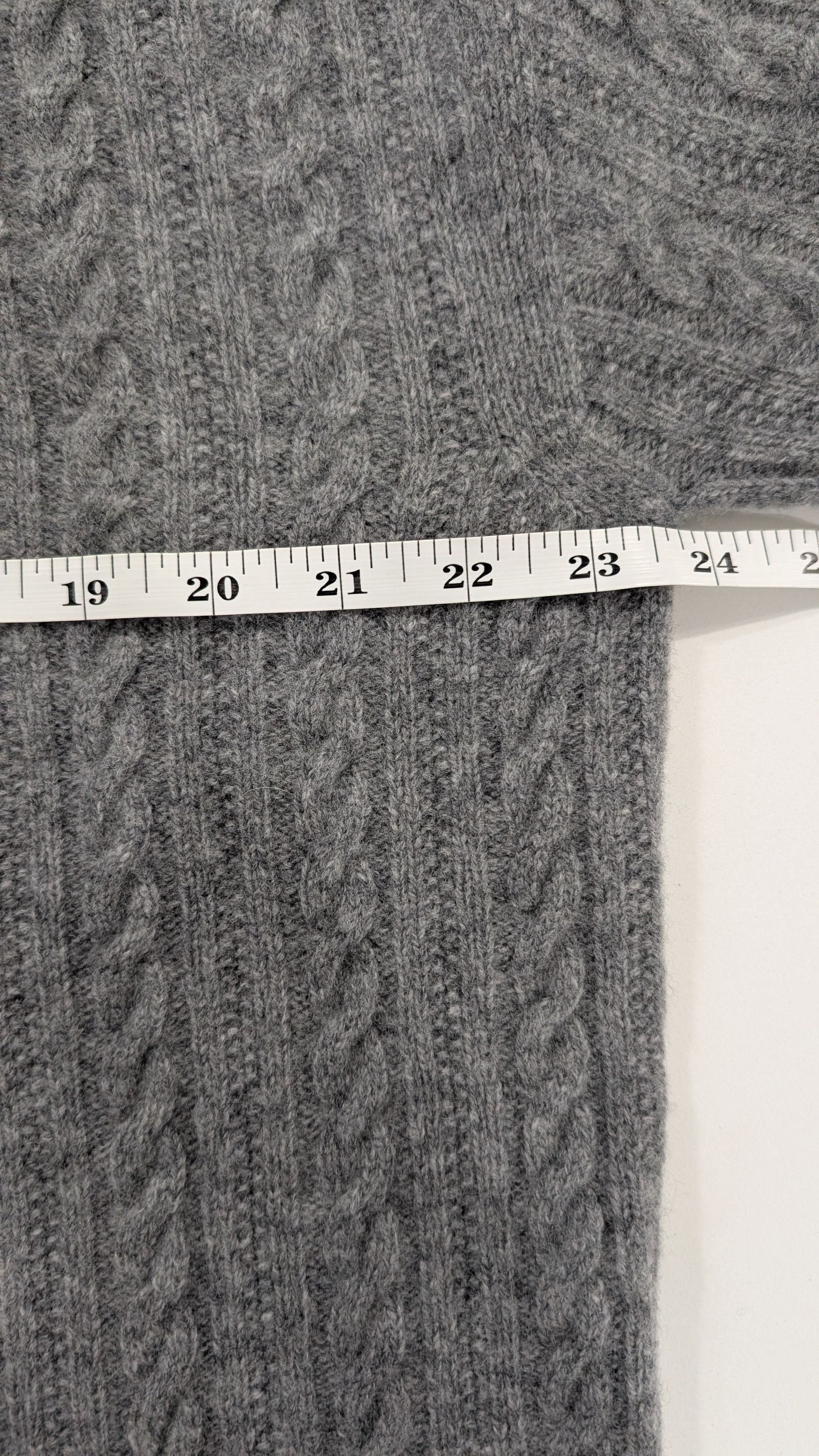 DRYKORN Drykorn Nalon Mens Grey 100% Virgin Wool Cable Knit Size US L / EU 52-54 / 3 - 7 Thumbnail