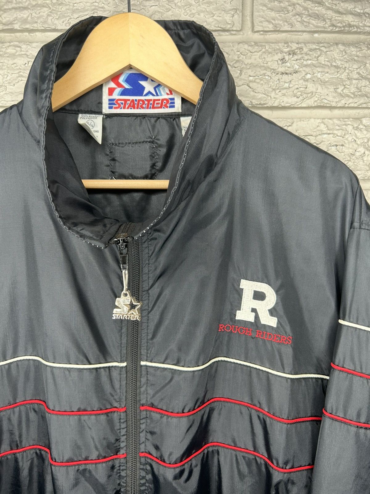 Starter Vintage Starter CFL Rough Riders Zip Up Nylon Light Jacket Size US XL / EU 56 / 4 - 3 Thumbnail