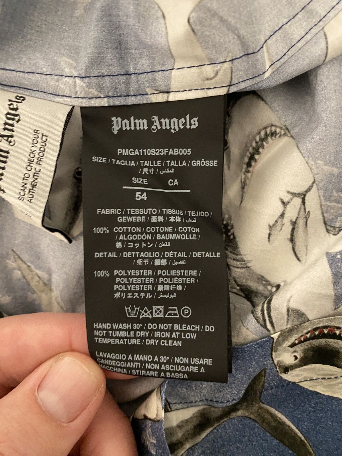 Palm Angels Palm Angels Sharks Bowling Shirt XXL Size US XXL / EU 58 / 5 - 15 Thumbnail