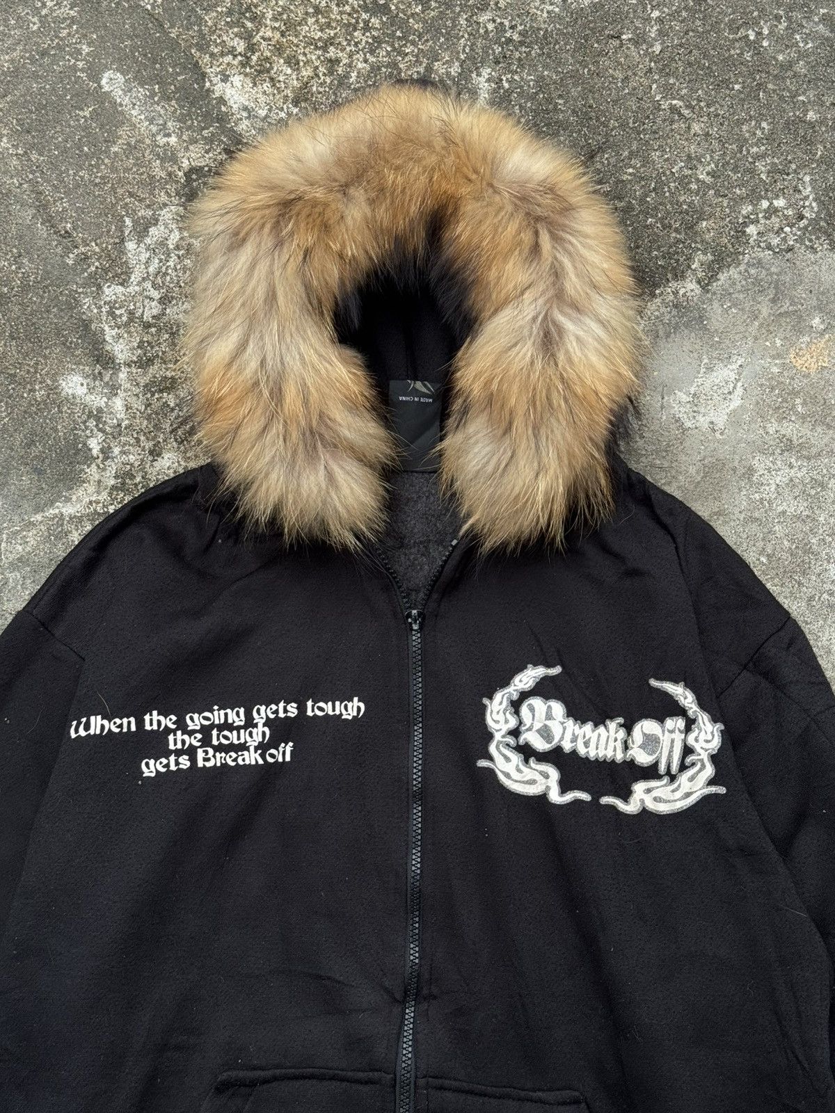 PPFM Fur Hoodie Japanese Breakoff Tribal Ifsix Lgb styled Size US L / EU 52-54 / 3 - 3 Thumbnail
