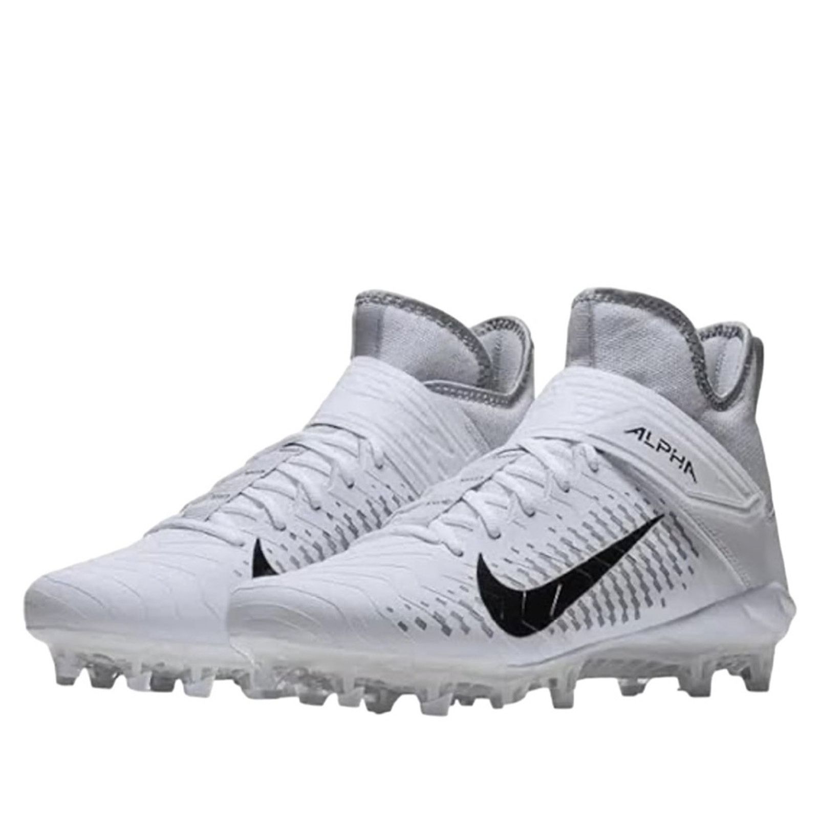 Nike Nike Alpha Menace Pro 2 Mid Men’s Cleat White Size 11.5 Size US 11.5 / EU 44-45 - 1 Thumbnail