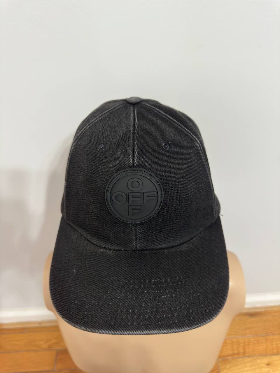 Off-White Off-White Logo Appliqued Denim Baseball Hat Cap Size ONE SIZE - 2 Thumbnail