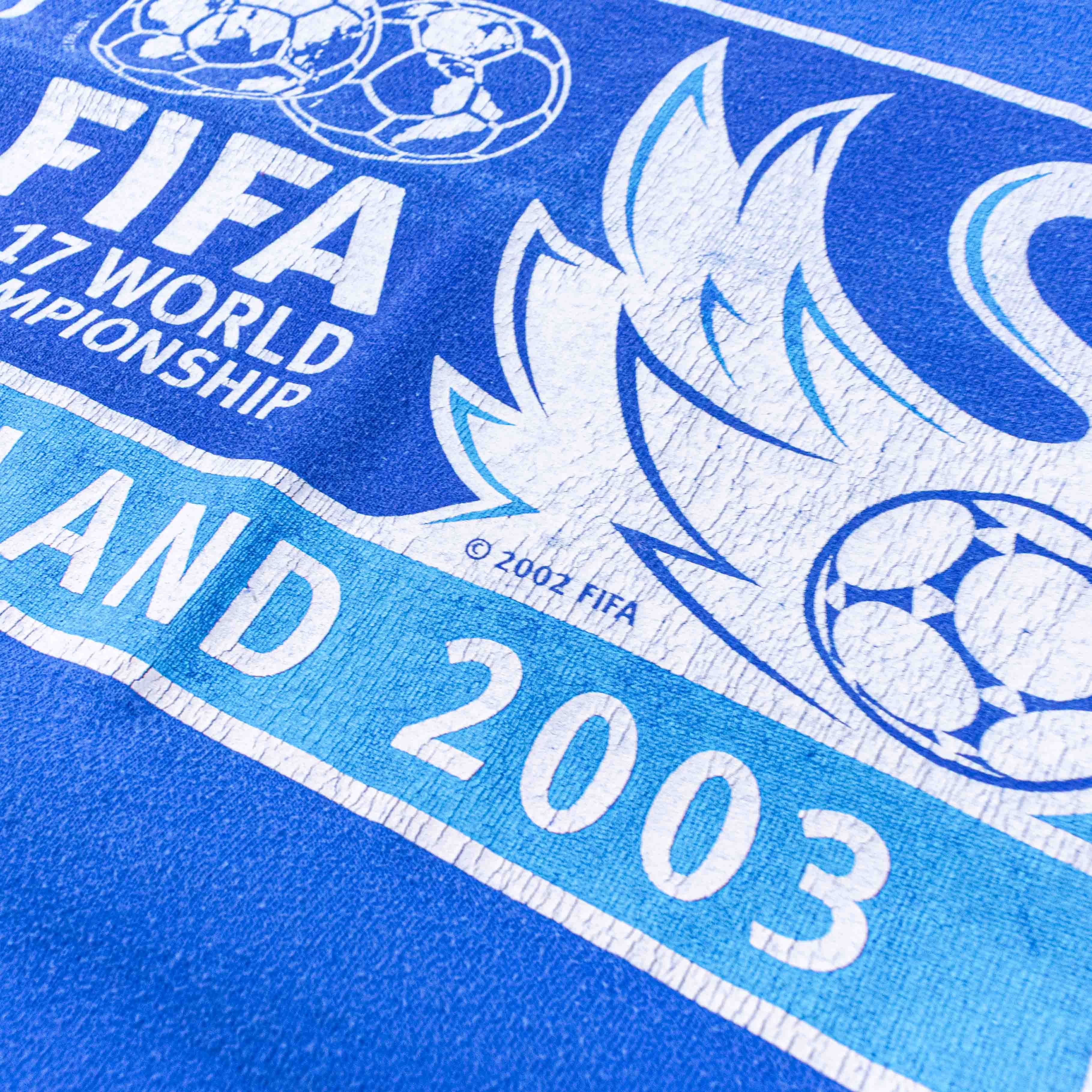 Vintage 2003 FIFA U17 World Cup Finland T-Shirt Soccer Tournament Size US L / EU 52-54 / 3 - 7 Thumbnail