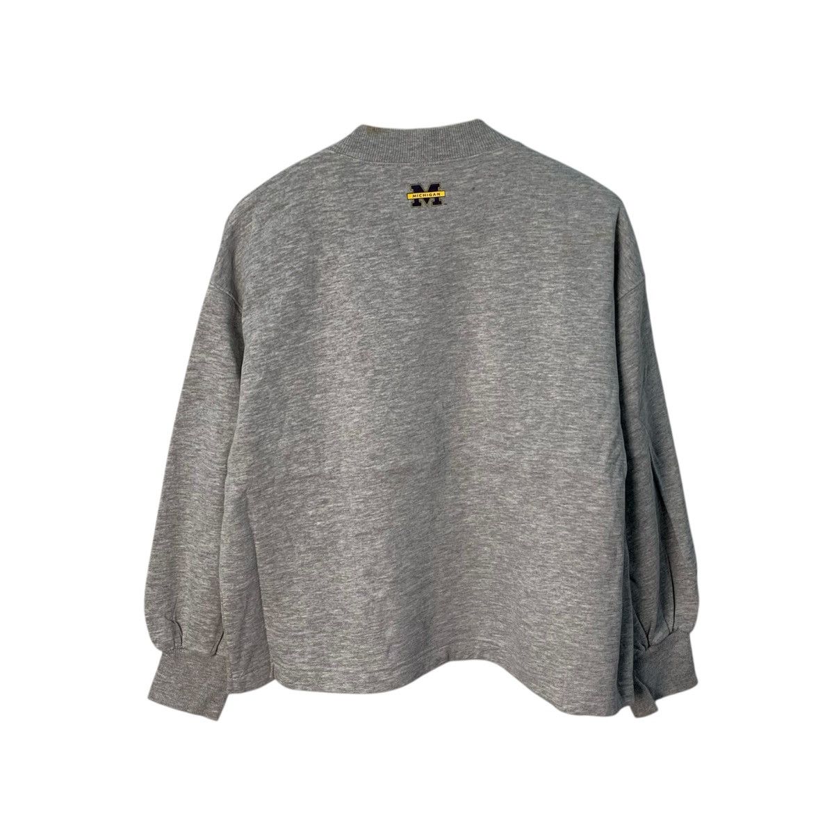 Vintage Rare Vintage University Of Michigan Crop Top Sweatshirt Size L / US 10 / IT 46 - 2 Thumbnail