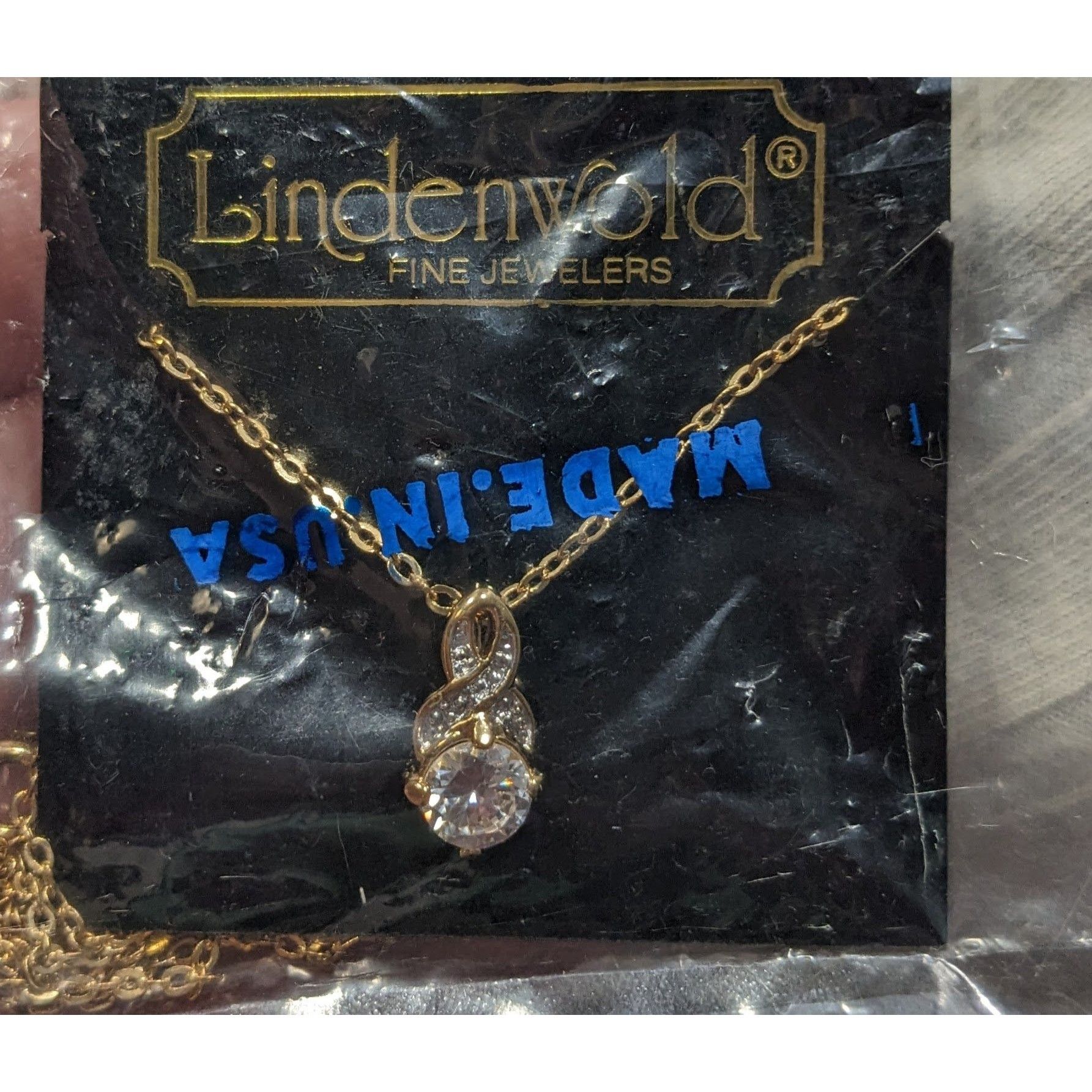 Other Vintage 80s Lindenwold 14k Gold Filled Cubic Zirconia Infini Size ONE SIZE - 1 Thumbnail