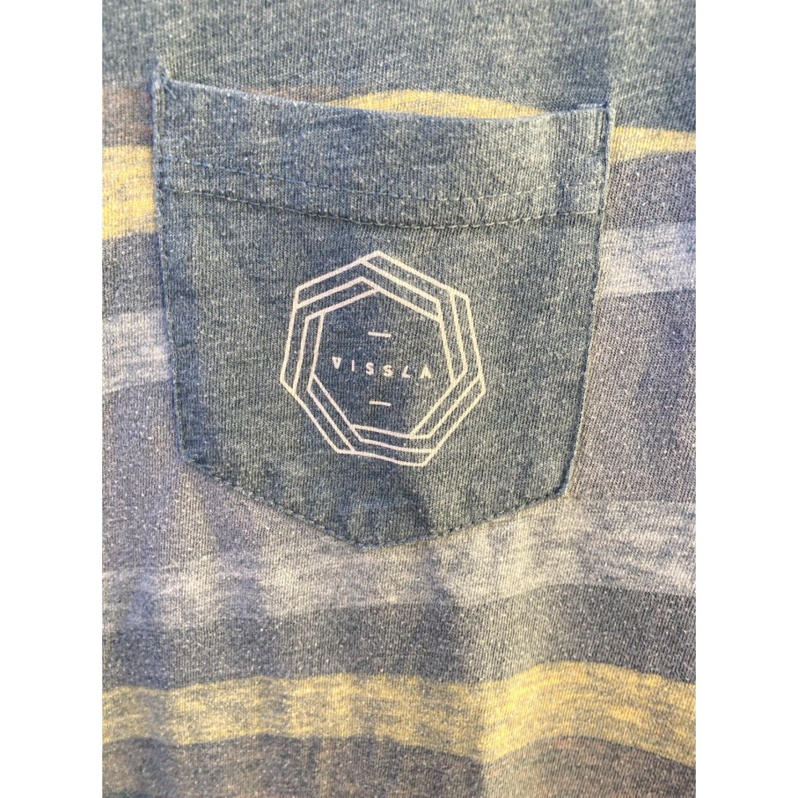 Vissla VISSLA T-Shirt Men Blue Striped Pocket Shirt S Surf Beach Streetwear City Art Size US S / EU 44-46 / 1 - 2 Thumbnail