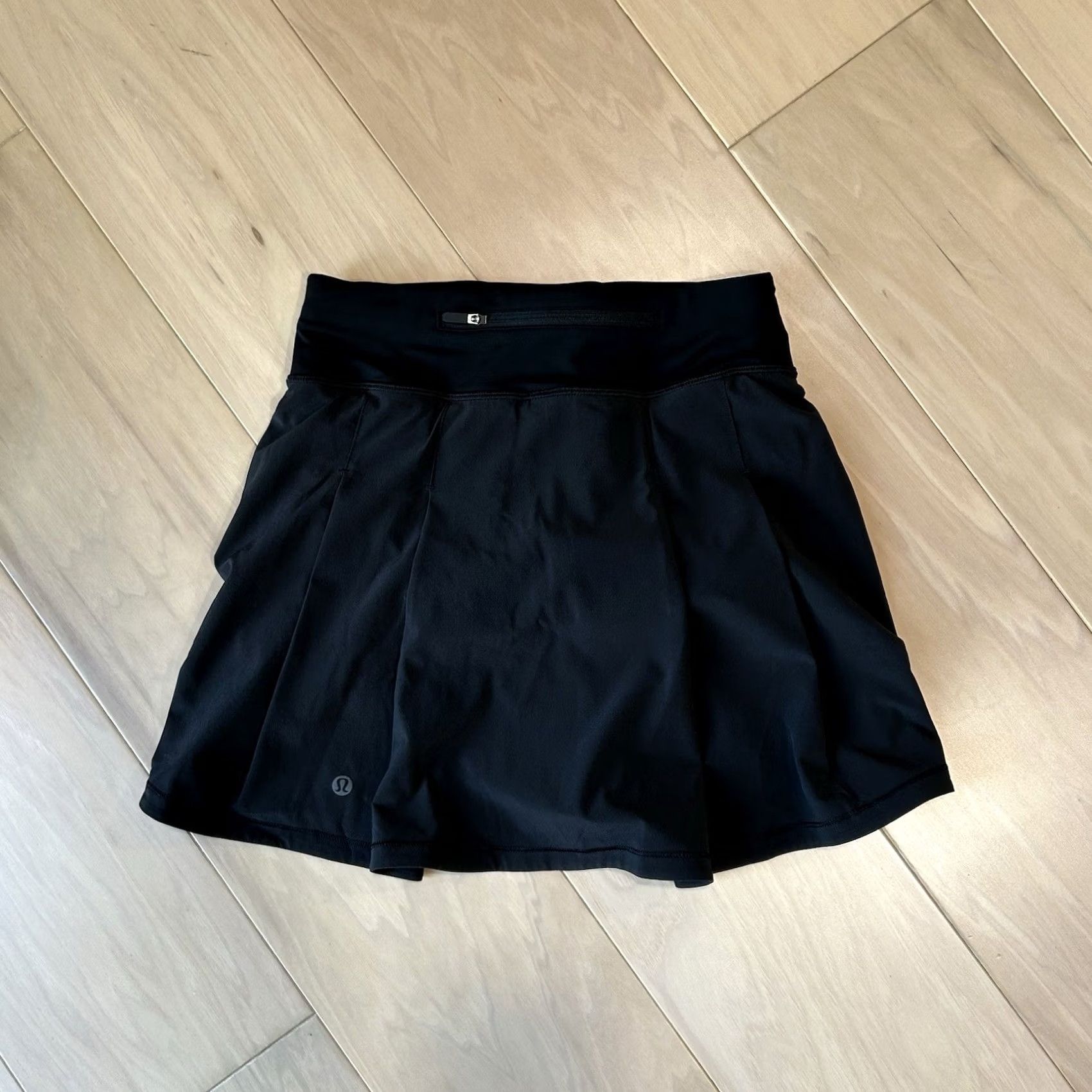 Lululemon Lululemon Pace Rival Skirt Black Extra Long 0 Women Athletic Lined Polyester Blend Machine Washable Waist 24-26 Womens Size 25" / US 0 / IT 36 - 2 Thumbnail