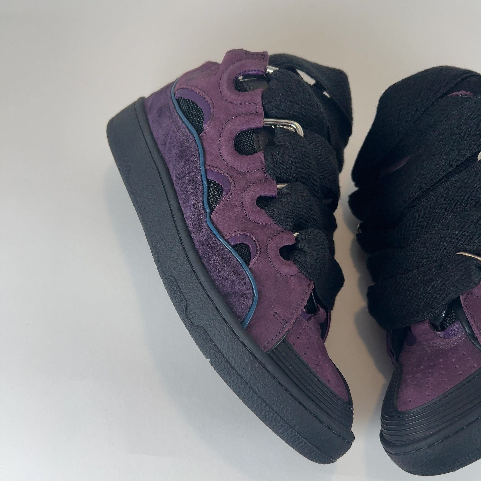 Lanvin Lanvin 'Curb' Suede Low-Top Sneakers Size US 7 / EU 40 - 6 Thumbnail