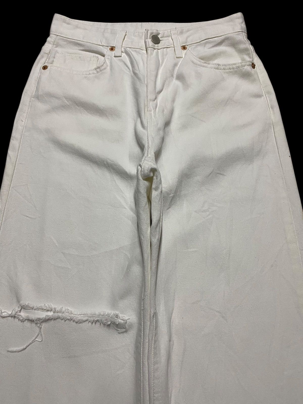 Japanese Brand Vintage Japanese Brand Royal Cheese Distressed Baggy Jeans Size US 26 / EU 42 - 3 Thumbnail